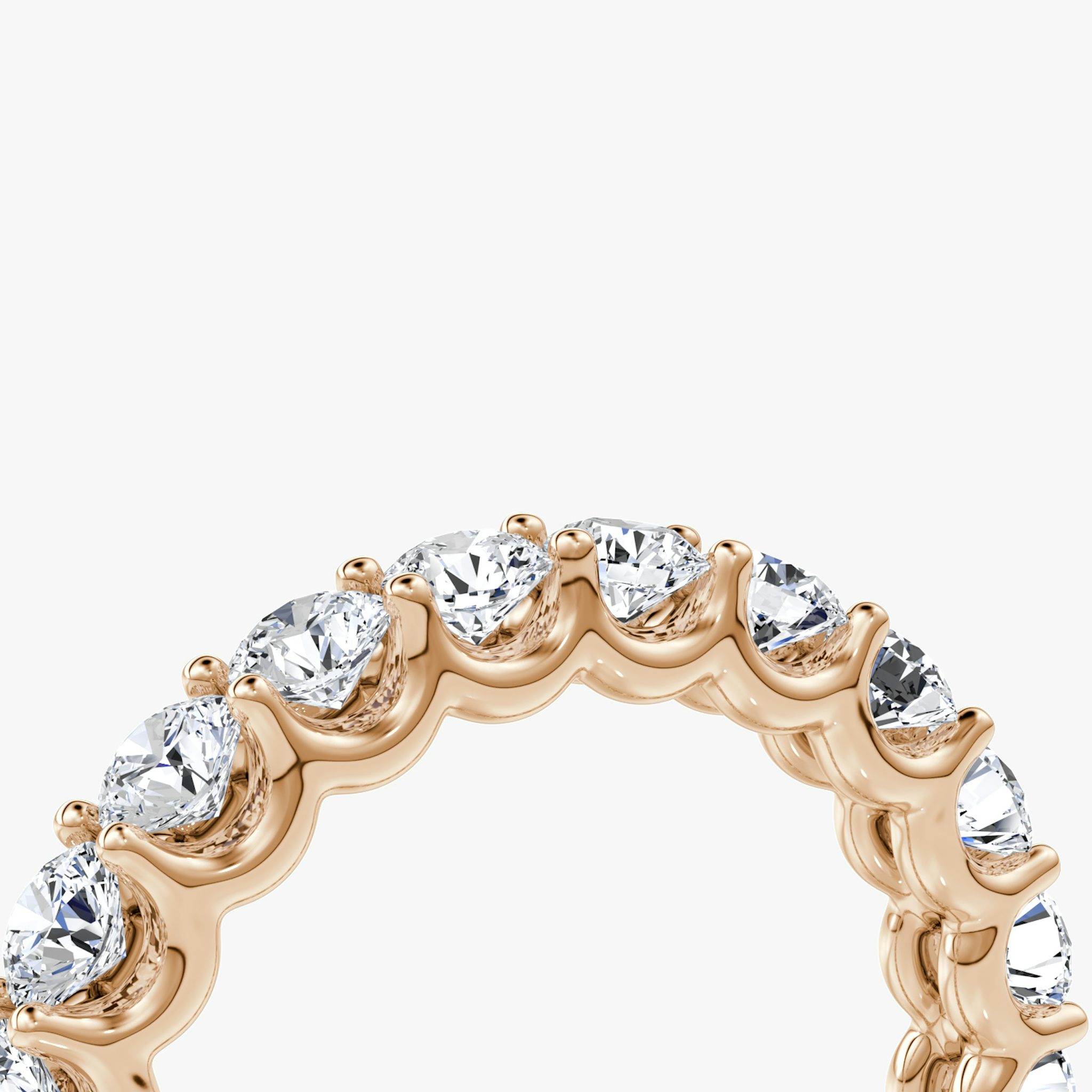 The Eternity Band | Round Brilliant | 14k | Rose Gold | bandStyle: full | caratWeight: 2.0ct