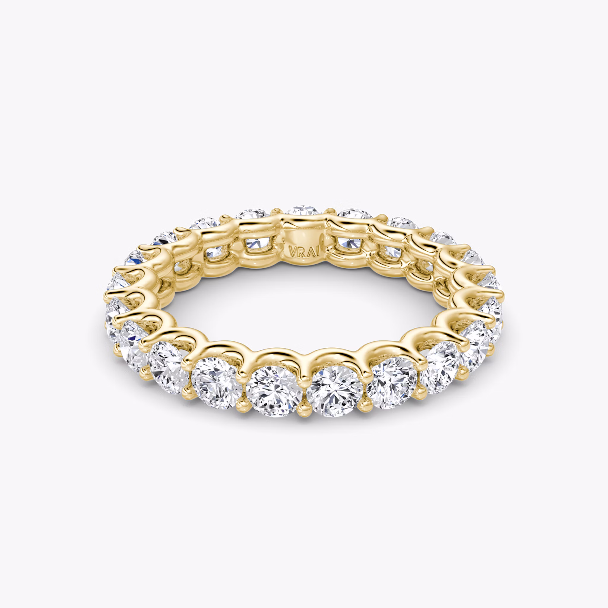 The Eternity Band | Round Brilliant | 18k | Yellow Gold | bandStyle: full | caratWeight: 2.0ct