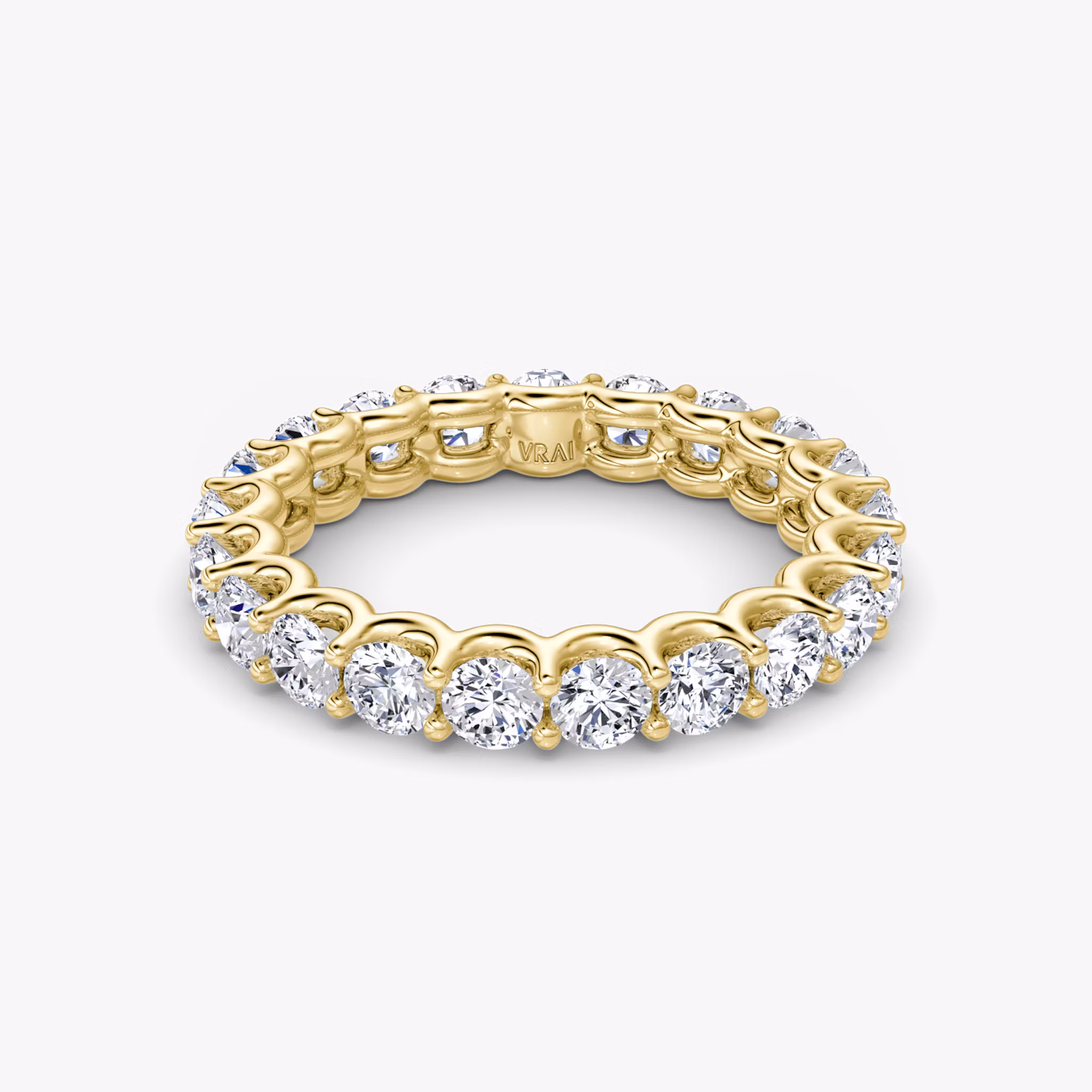 The Eternity Band Round Brilliant | Yellow Gold