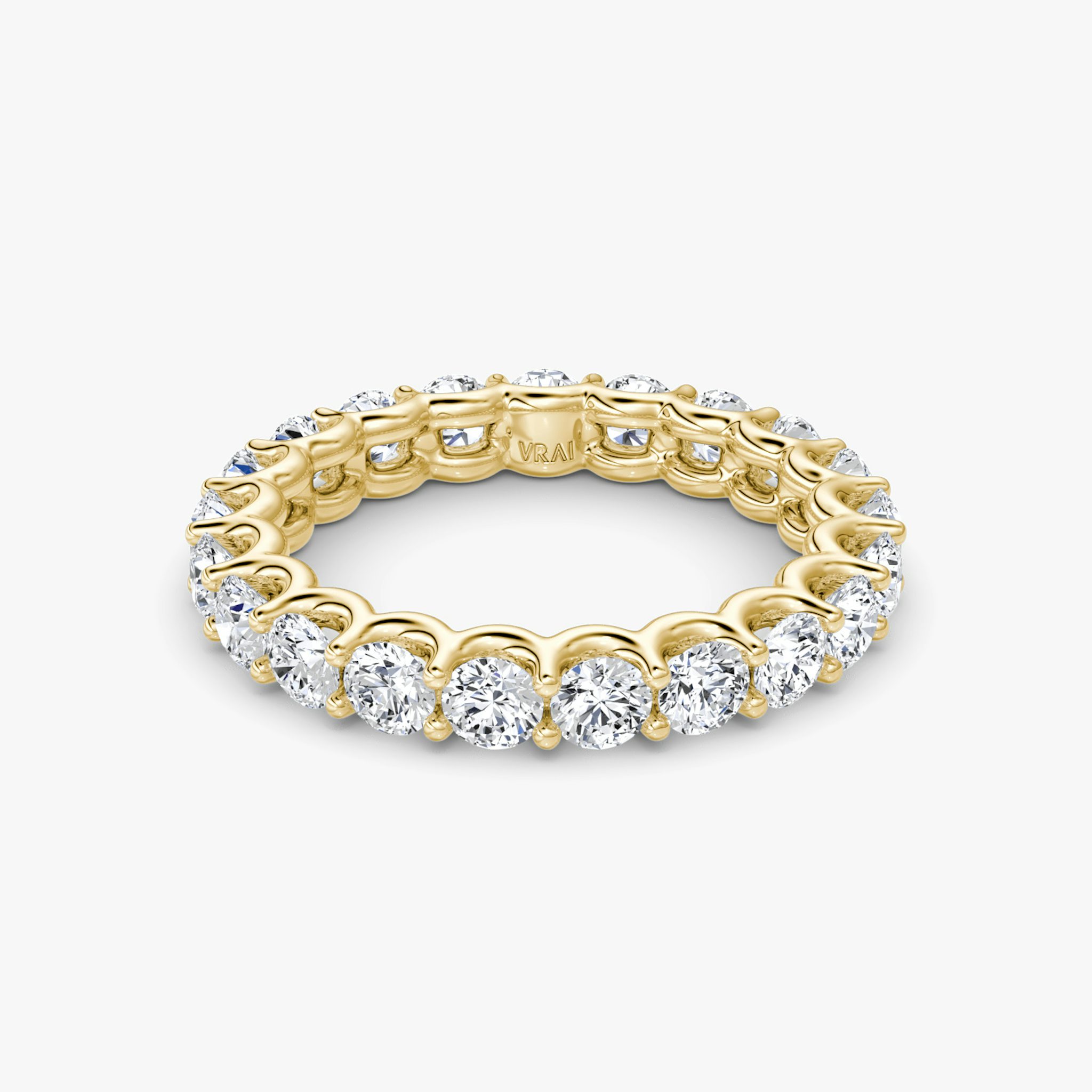 The Eternity Band | Round Brilliant | 18k | Yellow Gold | bandStyle: full | caratWeight: 2.0ct