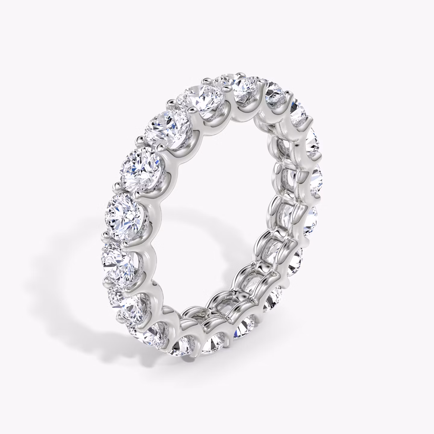 Anillo Eternity  | Brillante | 18k | Oro blanco | bandStyle: full | caratWeight: 2.8ct