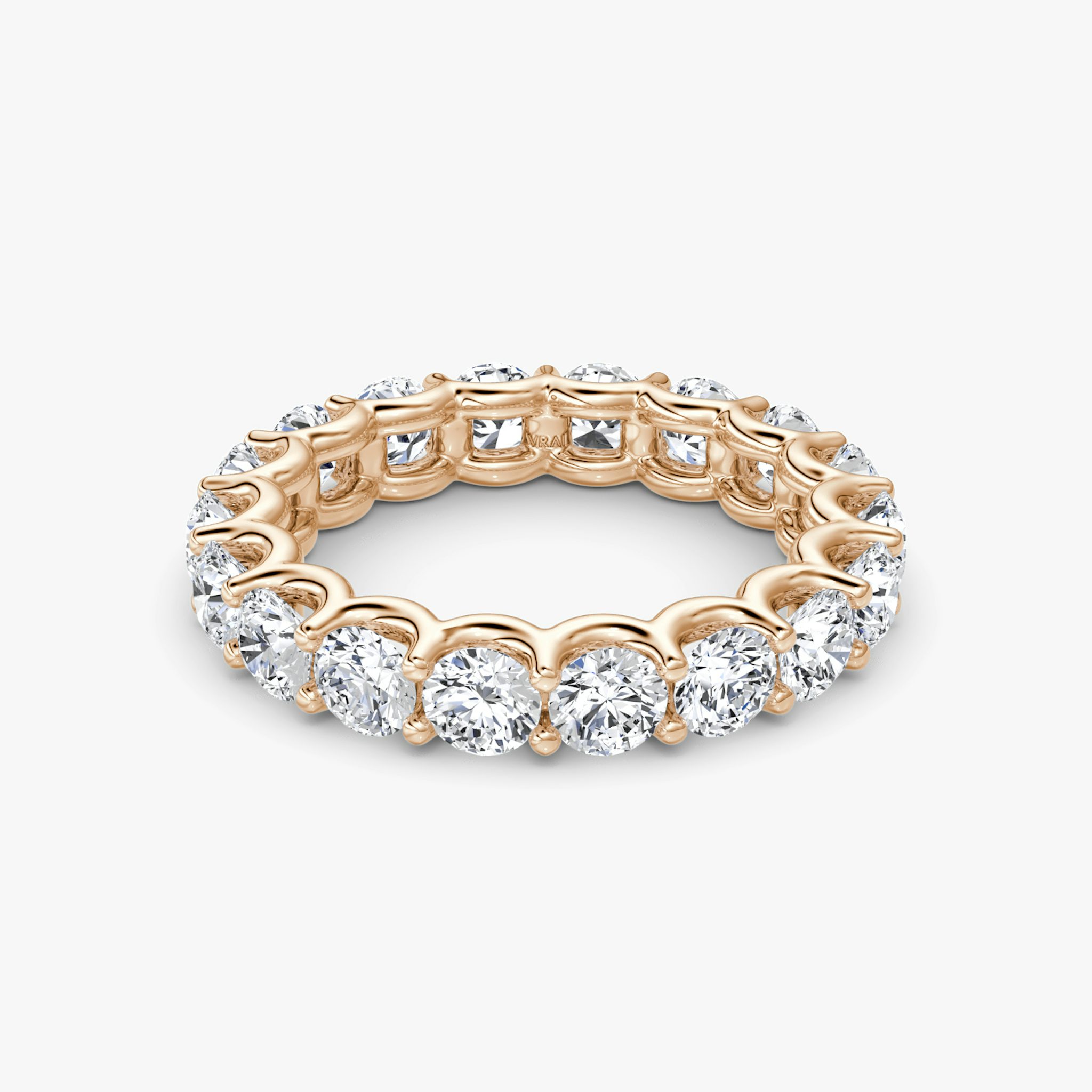 The Eternity Band | Round Brilliant | 14k | Rose Gold | bandStyle: full | caratWeight: 2.8ct