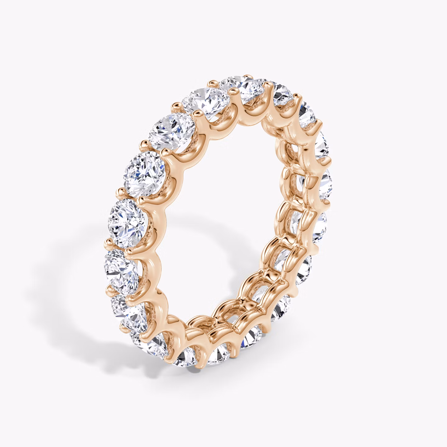 Anillo Eternity  | Brillante | 14k | Oro rosa | bandStyle: full | caratWeight: 2.8ct