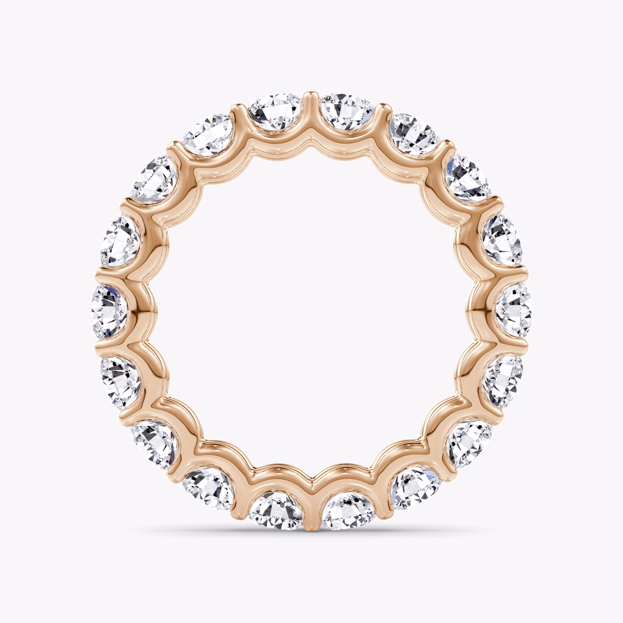 The Eternity Band | Round Brilliant | 14k | Rose Gold | bandStyle: full | caratWeight: 2.8ct