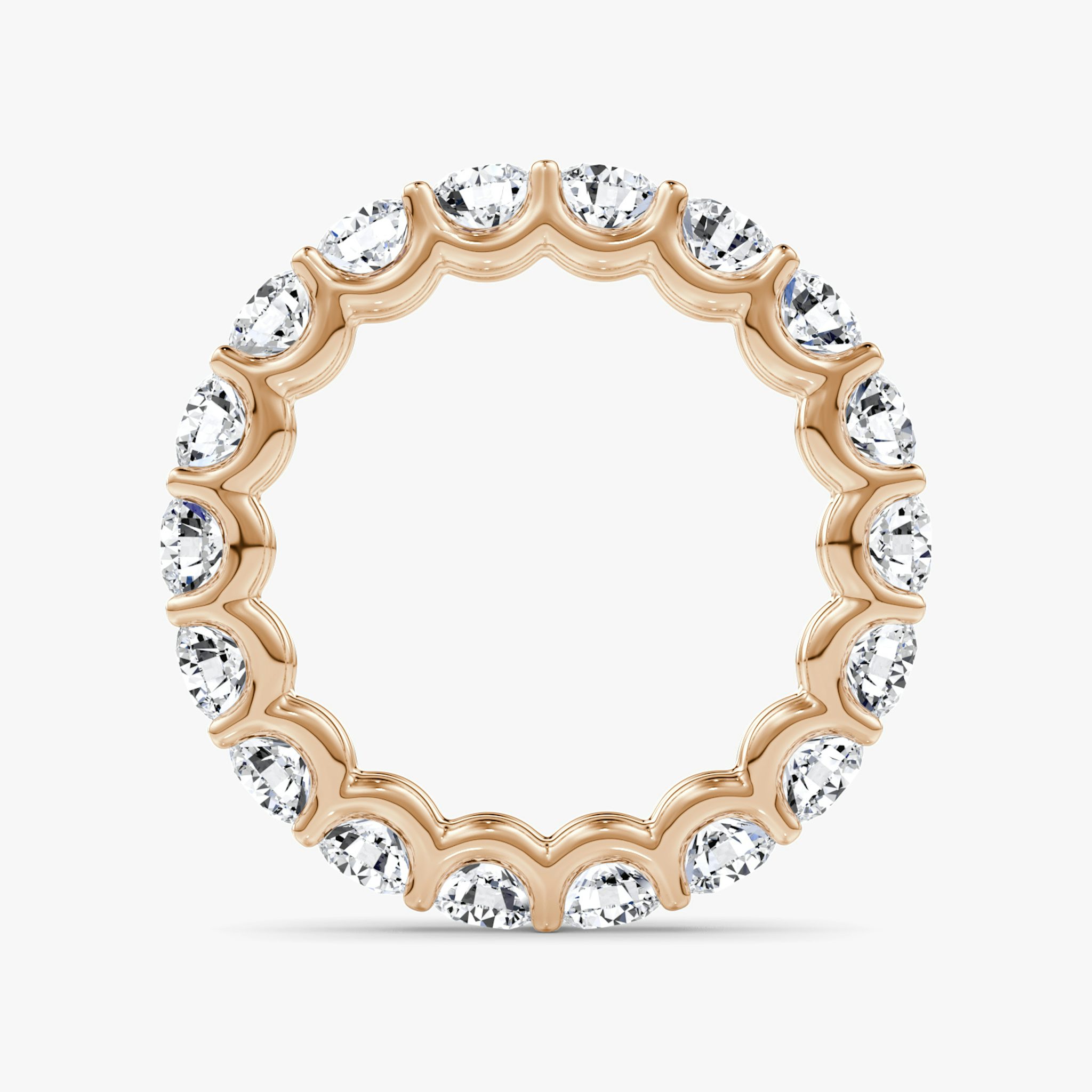 The Eternity Band | Round Brilliant | 14k | Rose Gold | bandStyle: full | caratWeight: 2.8ct
