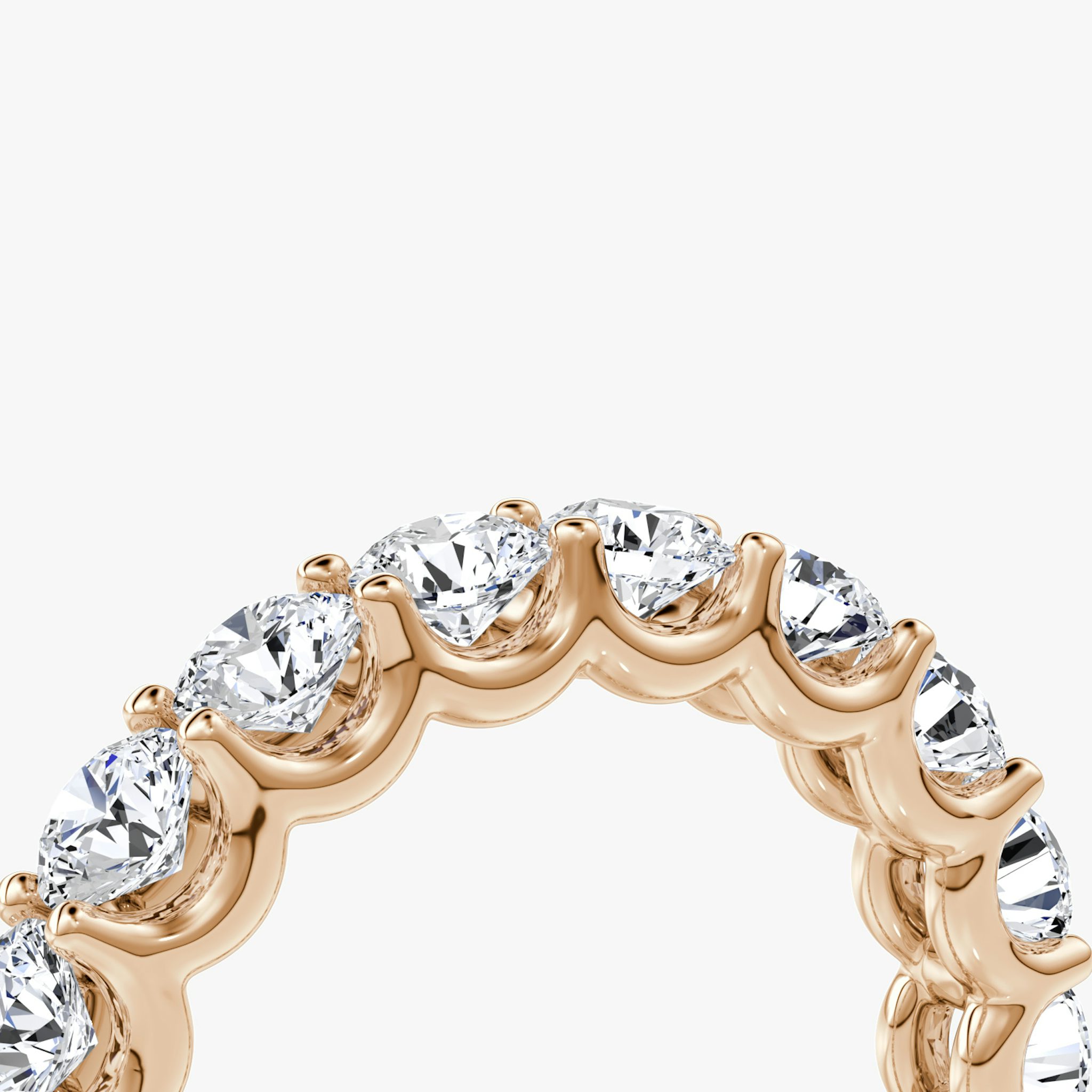 The Eternity Band | Round Brilliant | 14k | Rose Gold | bandStyle: full | caratWeight: 2.8ct