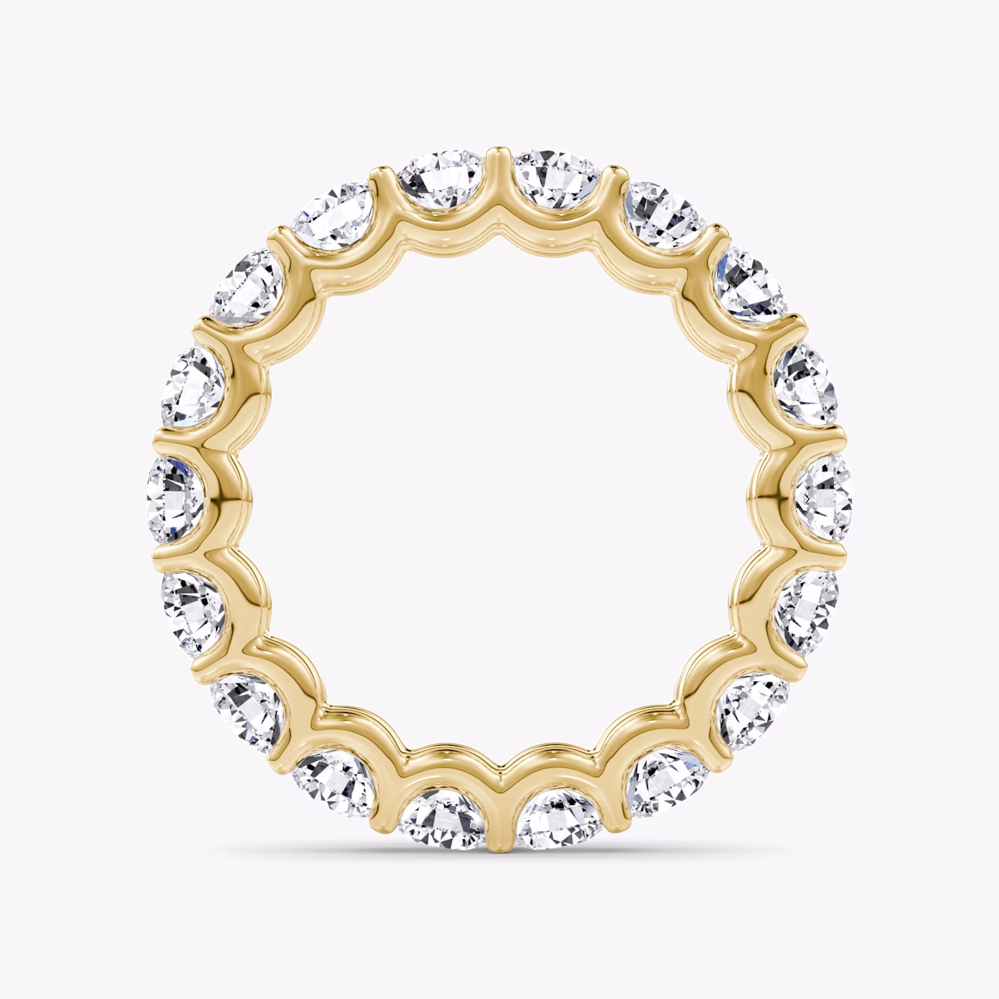 The Eternity Band | Round Brilliant | 18k | Yellow Gold | bandStyle: full | caratWeight: 2.8ct