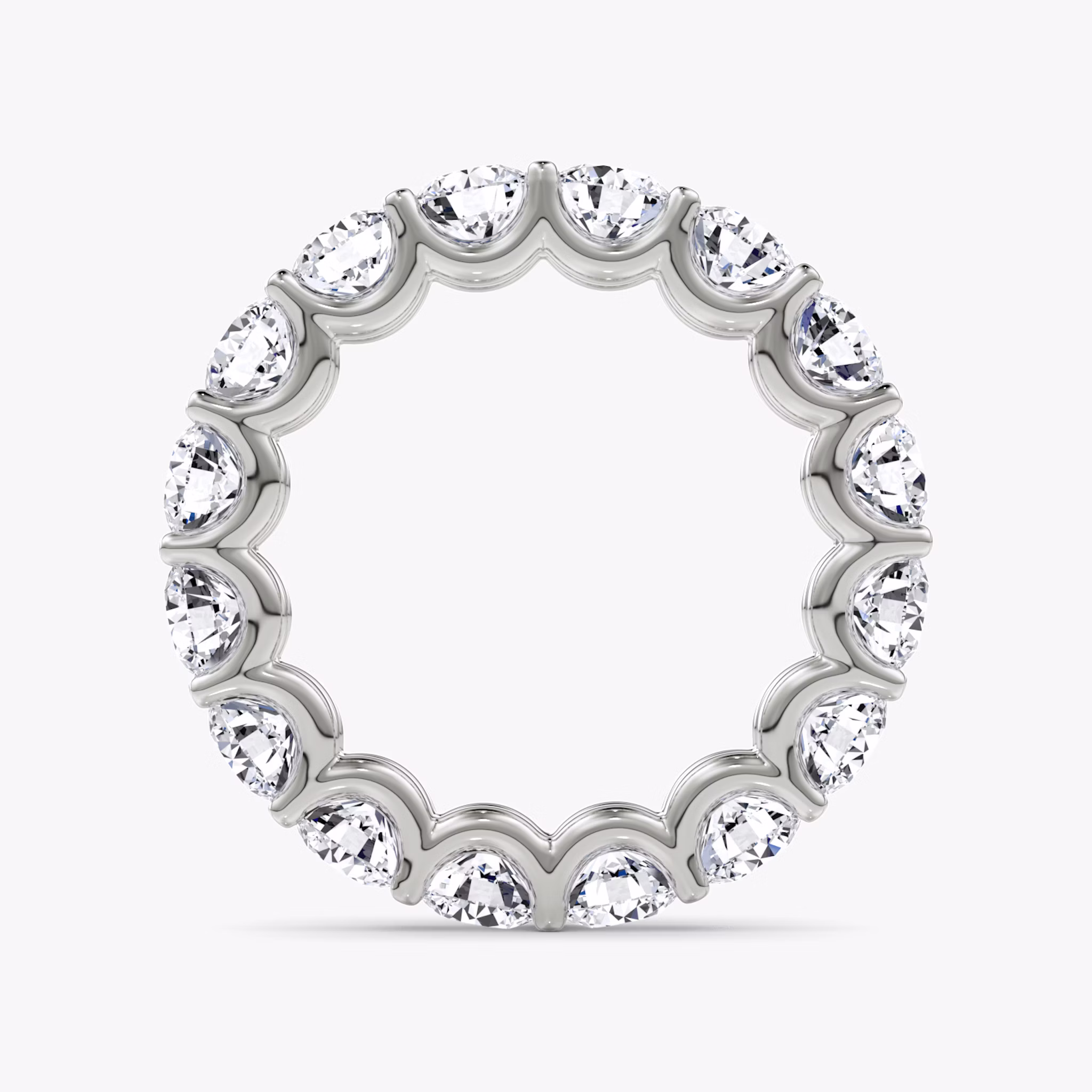 The Eternity Band | Round Brilliant | Platinum | bandStyle: full | caratWeight: 4.0ct