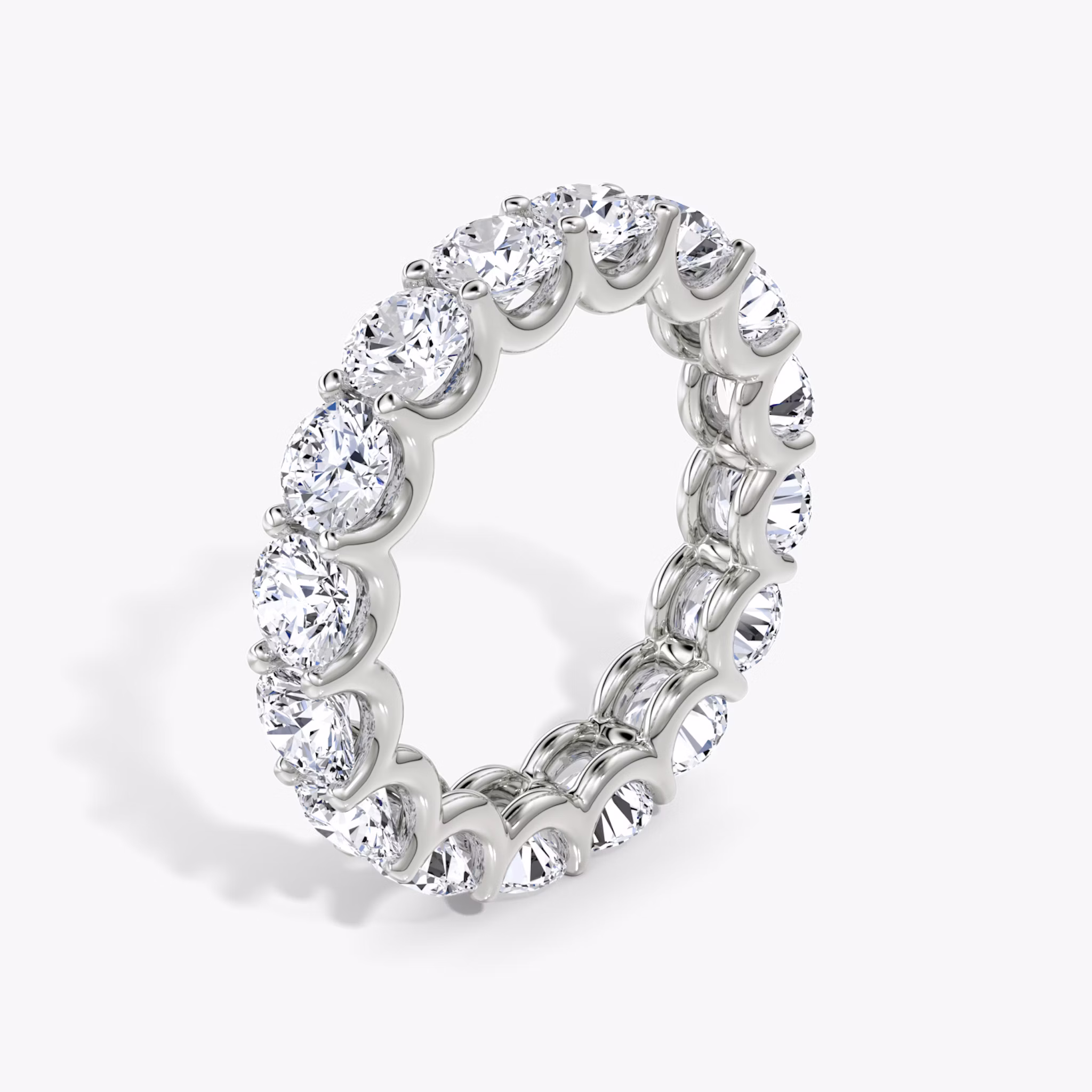 The Eternity Band | Round Brilliant | Platinum | bandStyle: full | caratWeight: 4.0ct