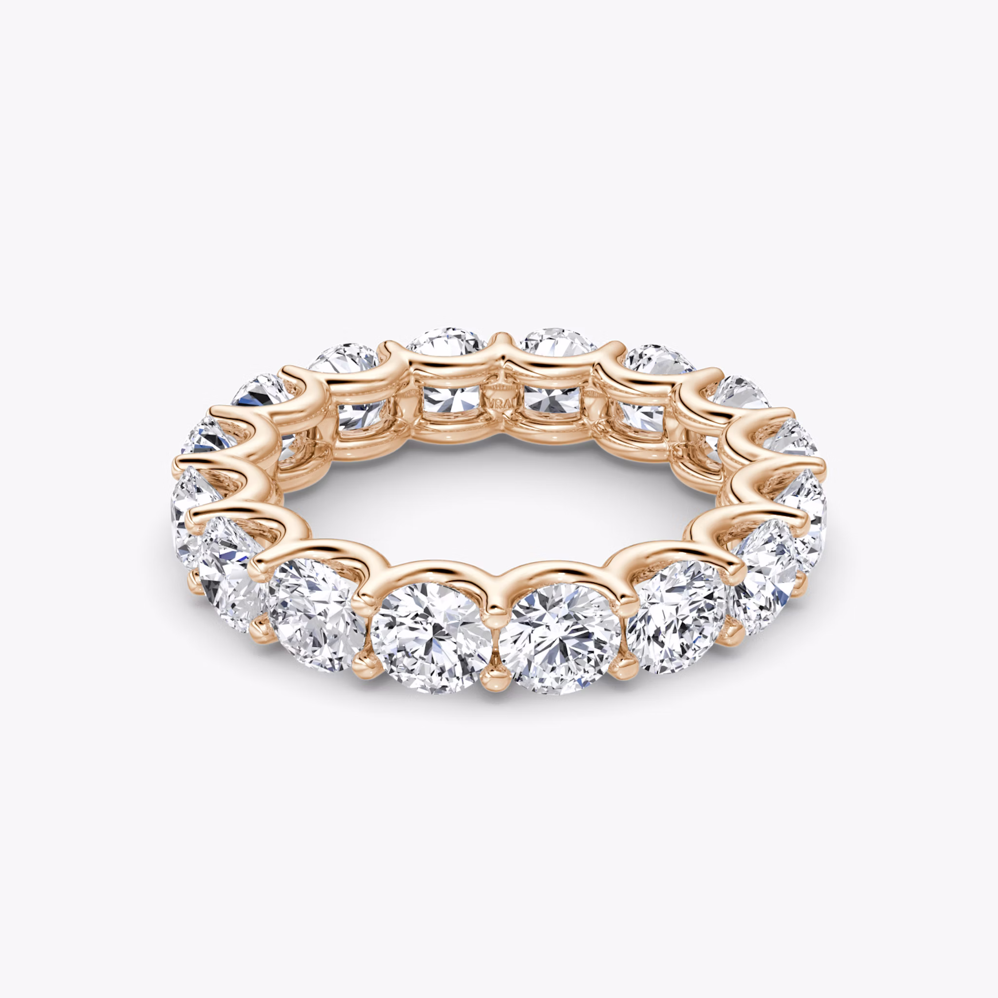 The Eternity Band | Round Brilliant | 14k | Rose Gold | bandStyle: full | caratWeight: 4.0ct