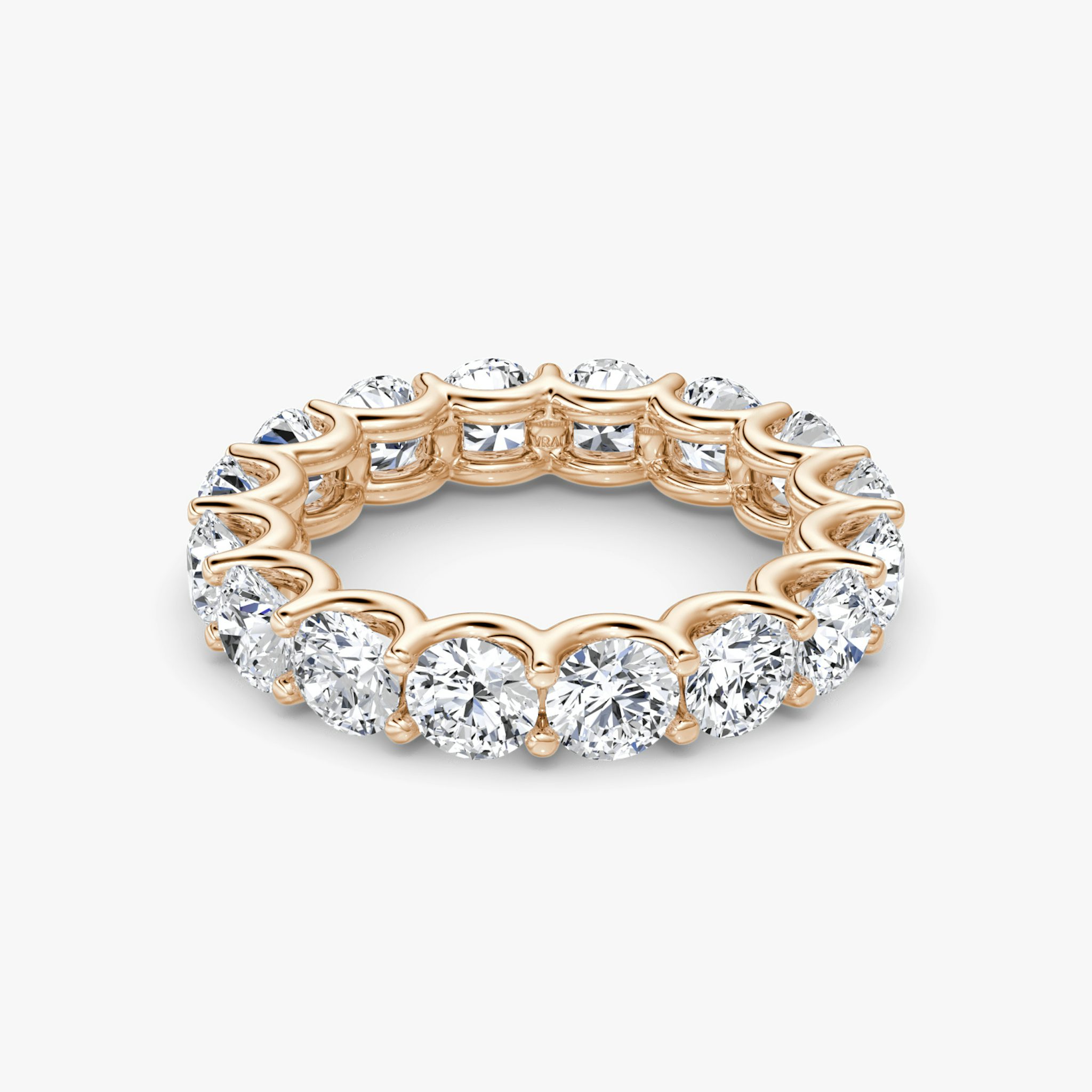 The Eternity Band | Round Brilliant | 14k | Rose Gold | bandStyle: full | caratWeight: 4.0ct