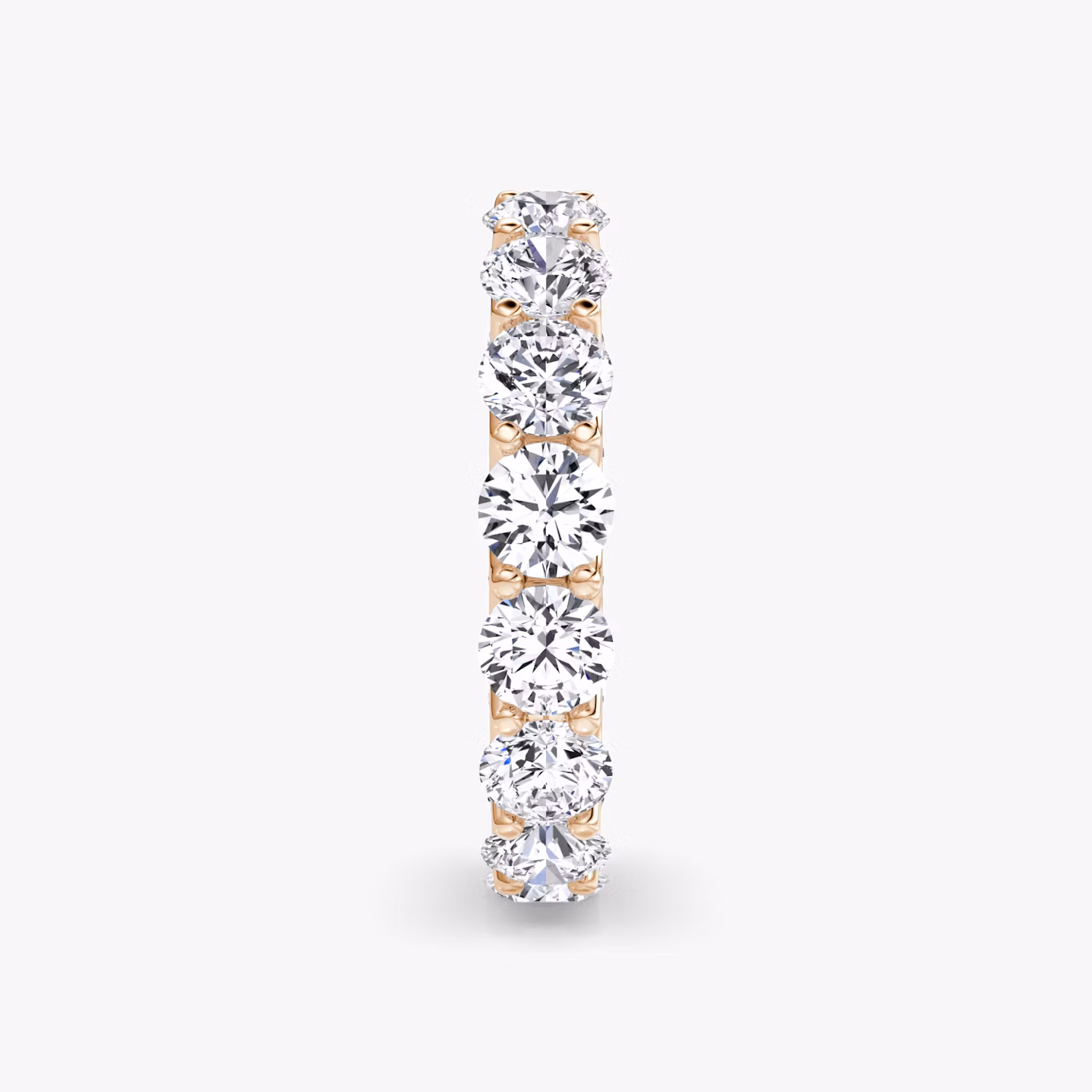 Anillo Eternity  | Brillante | 14k | Oro rosa | bandStyle: full | caratWeight: 4.0ct