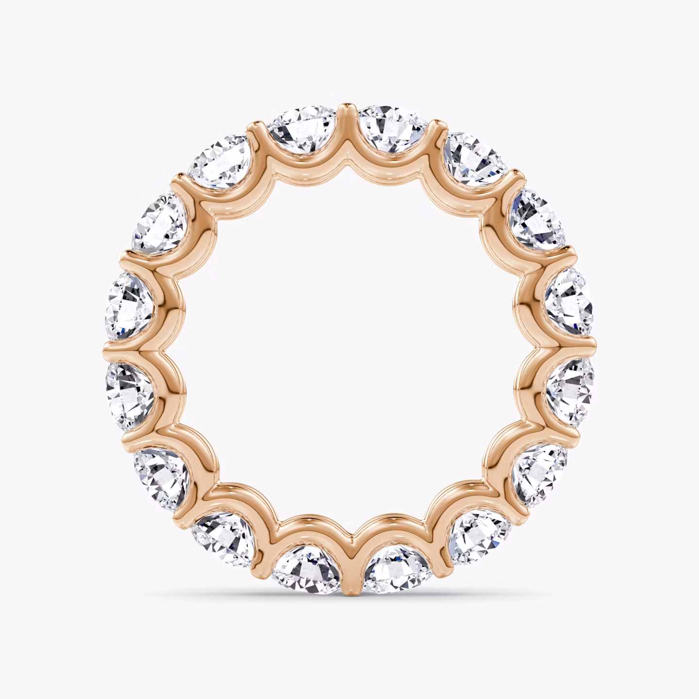 Anillo Eternity  | Brillante | 14k | Oro rosa | bandStyle: full | caratWeight: 4.0ct