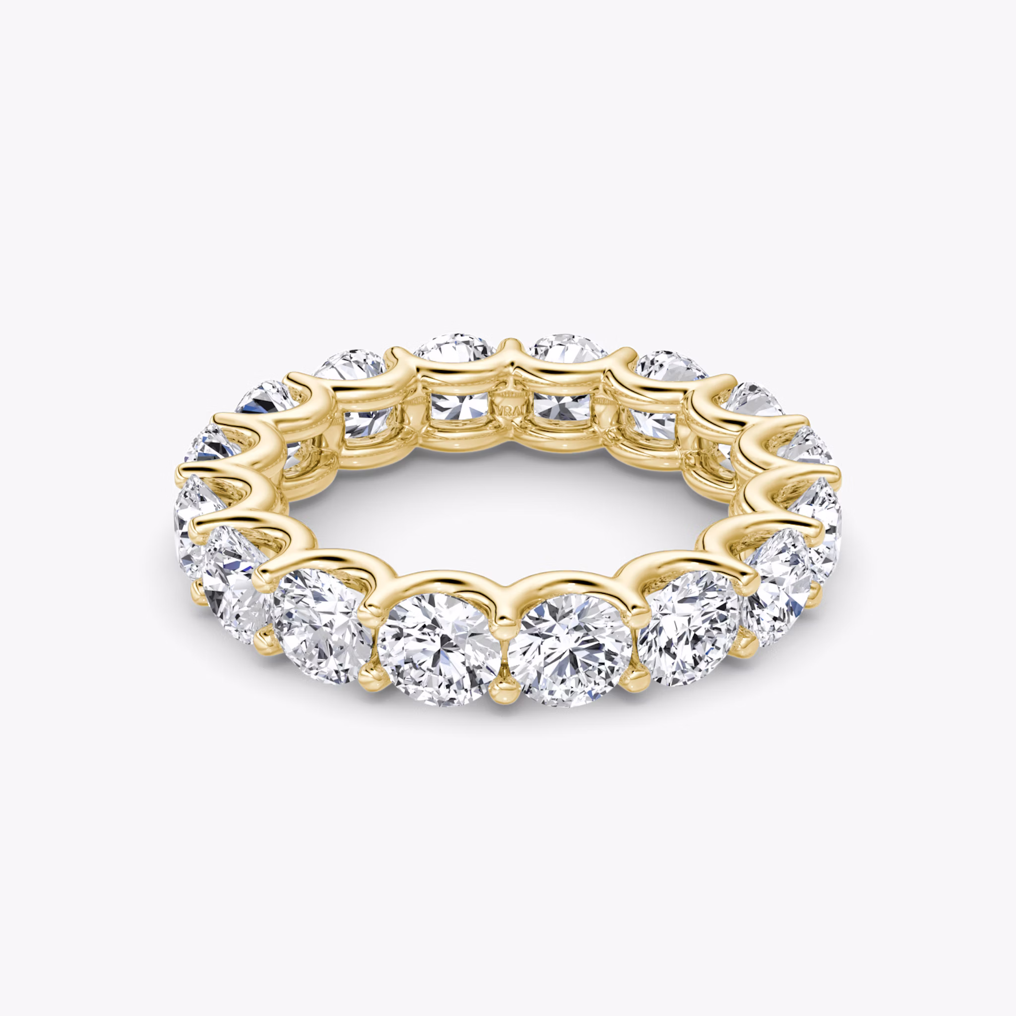 The Eternity Band | Round Brilliant | 18k | Yellow Gold | bandStyle: full | caratWeight: 4.0ct