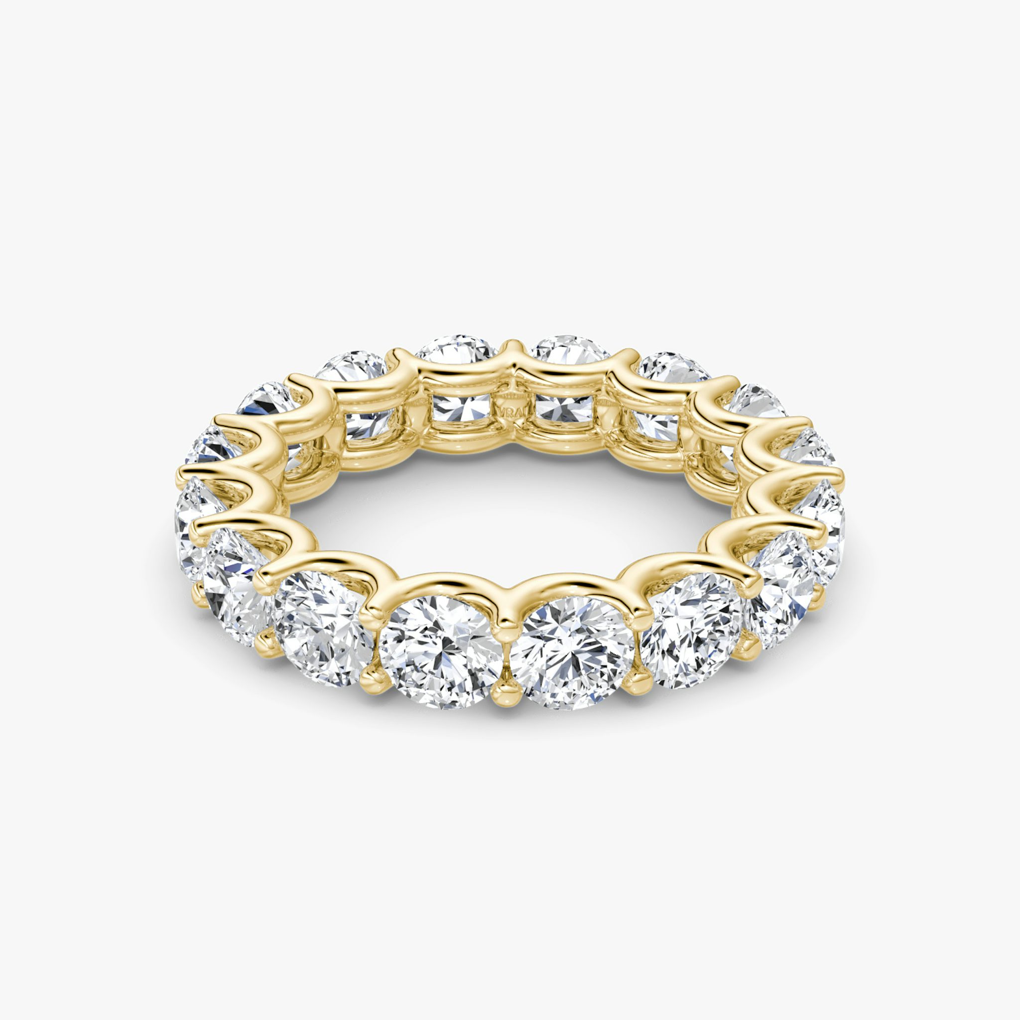 The Eternity Band | Round Brilliant | 18k | Yellow Gold | bandStyle: full | caratWeight: 4.0ct