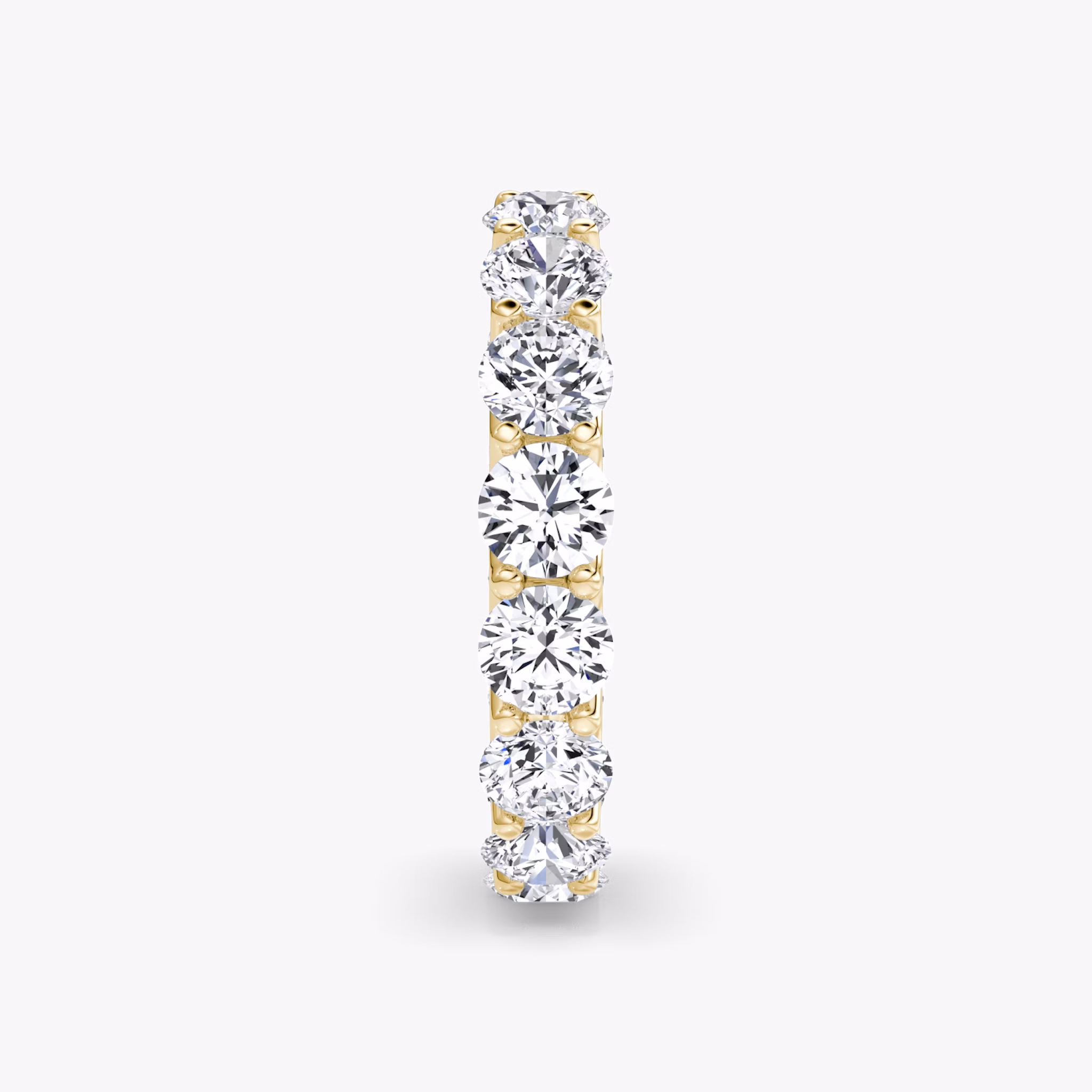 The Eternity Band | Round Brilliant | 18k | Yellow Gold | bandStyle: full | caratWeight: 4.0ct