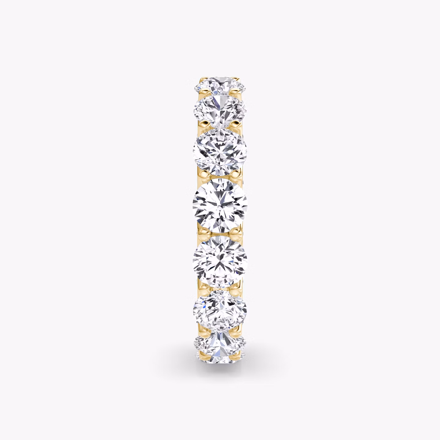The Eternity Band | Round Brilliant | 18k | Yellow Gold | bandStyle: full | caratWeight: 4.0ct