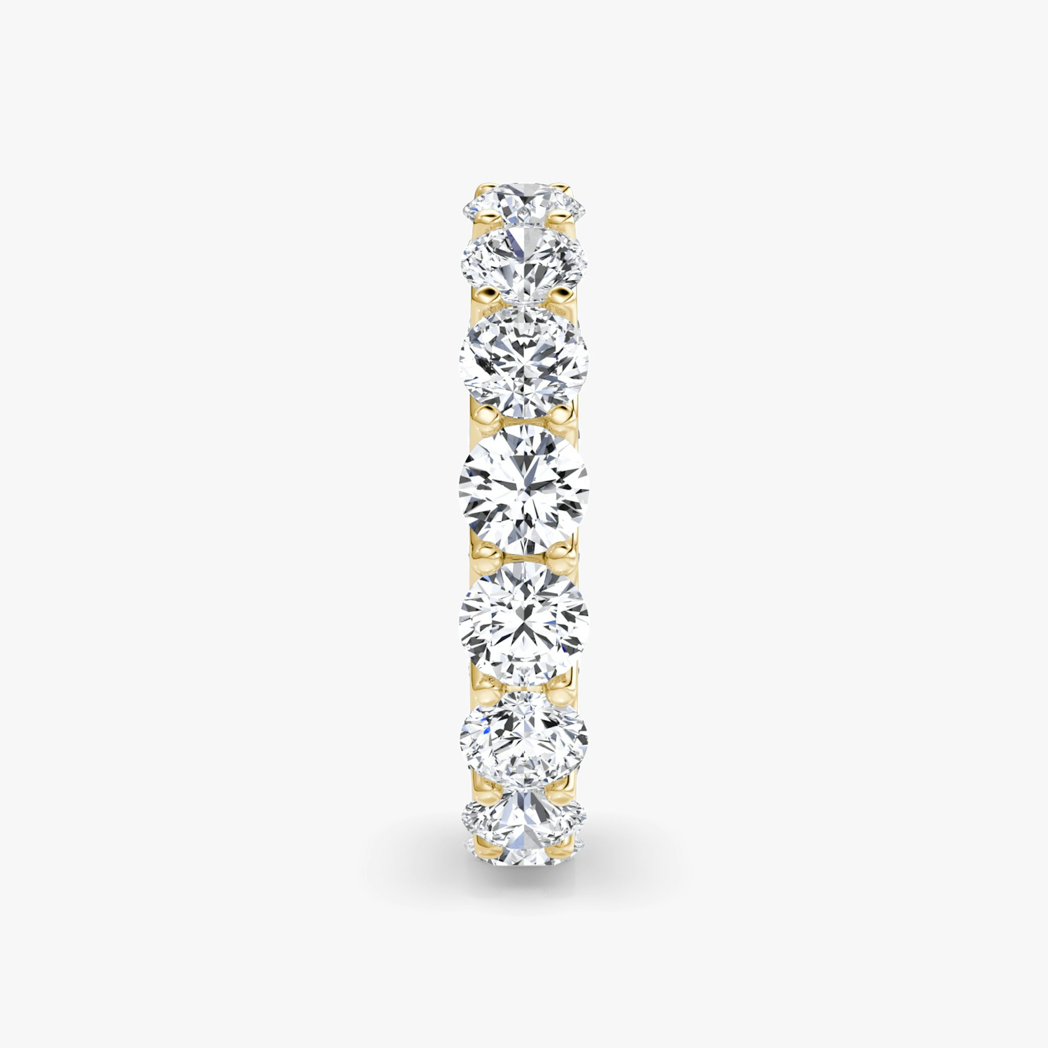 The Eternity Band | Round Brilliant | 18k | Yellow Gold | bandStyle: full | caratWeight: 4.0ct