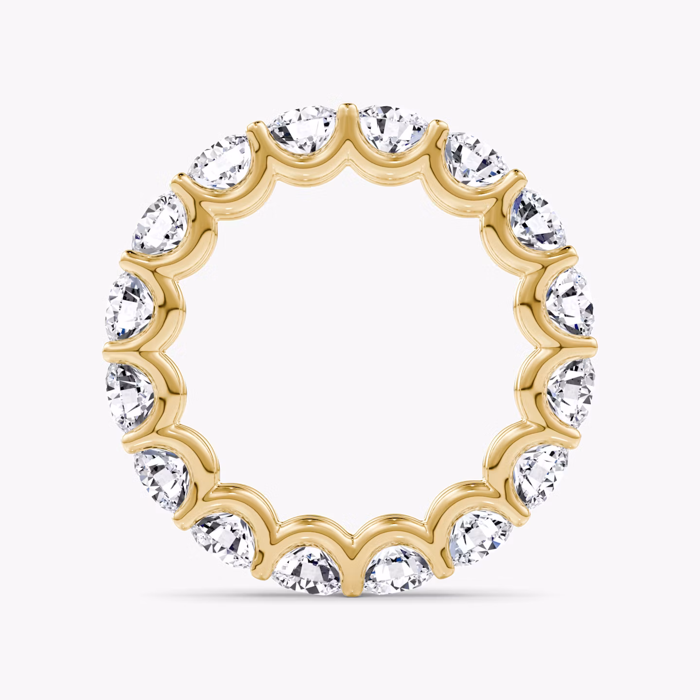 The Eternity Band | Round Brilliant | 18k | Yellow Gold | bandStyle: full | caratWeight: 4.0ct