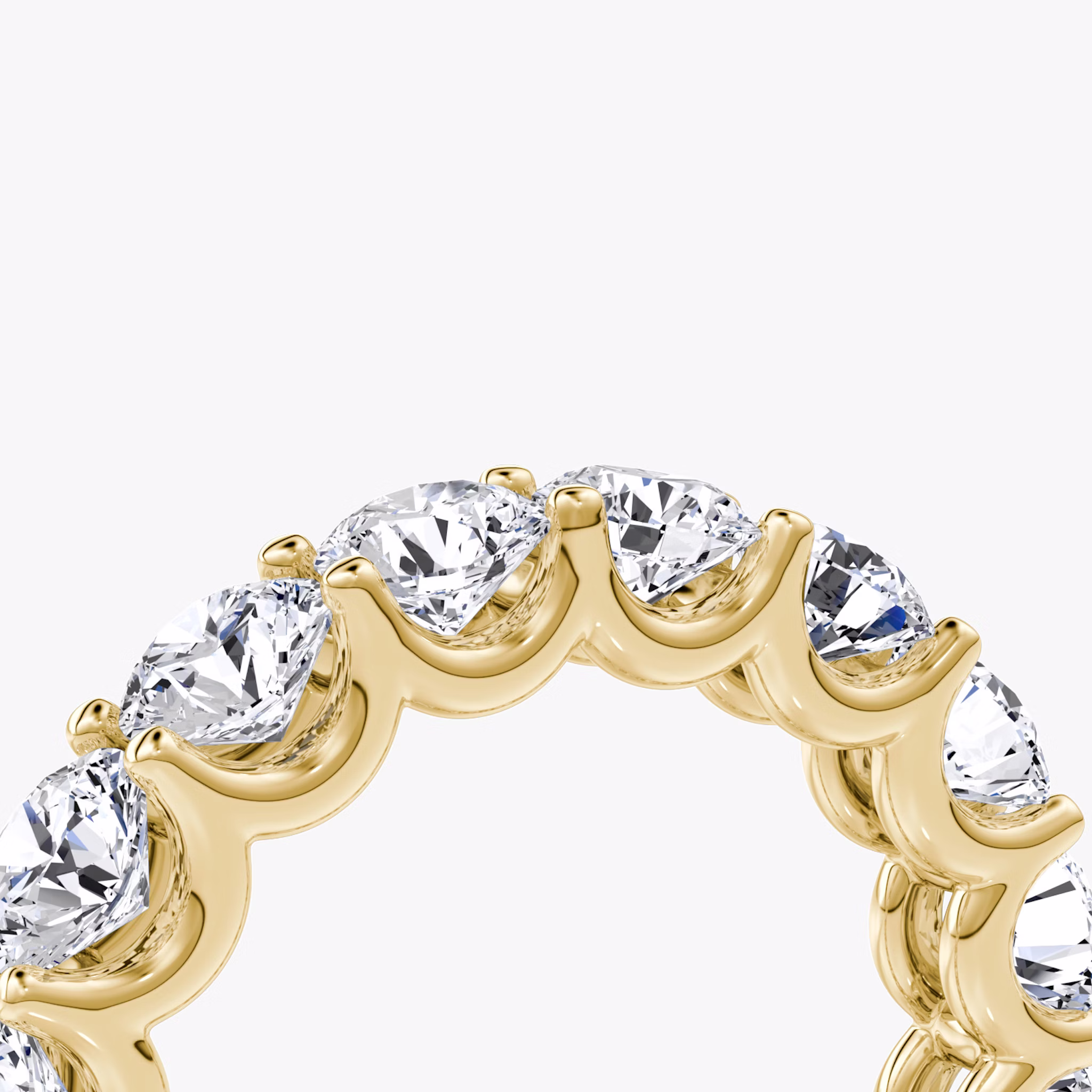 The Eternity Band | Round Brilliant | 18k | Yellow Gold | bandStyle: full | caratWeight: 4.0ct
