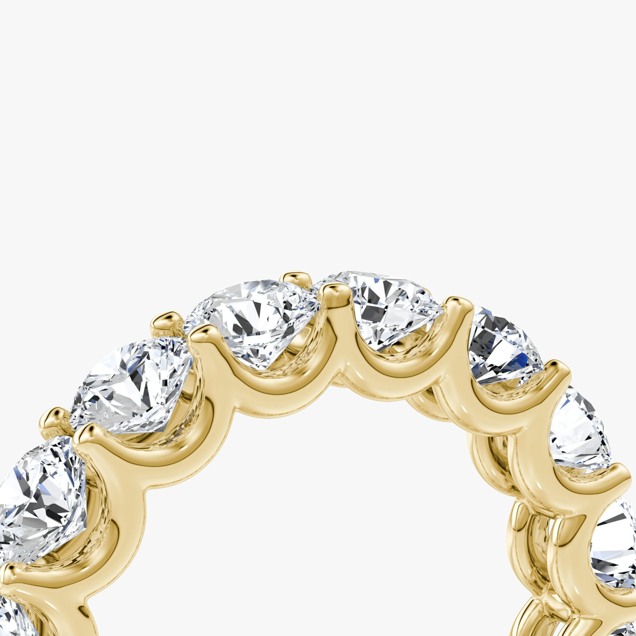 The Eternity Band | Round Brilliant | 18k | Yellow Gold | bandStyle: full | caratWeight: 4.0ct