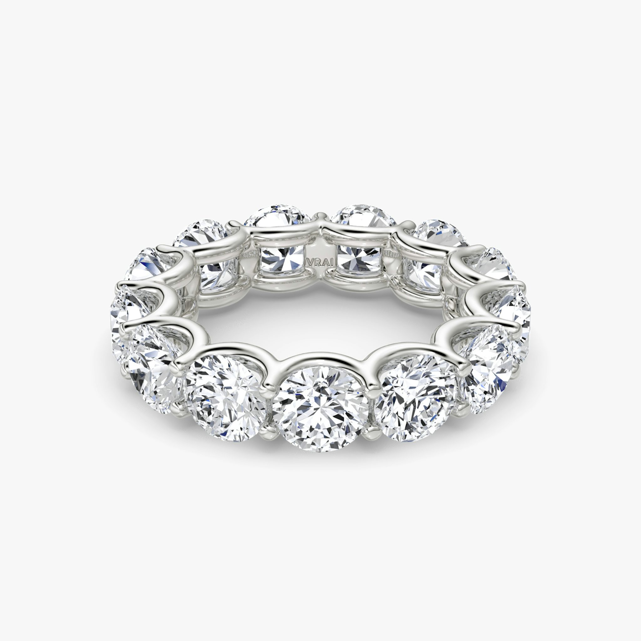 The Eternity Band | Round Brilliant | 18k | White Gold | bandStyle: full | caratWeight: 6.5ct