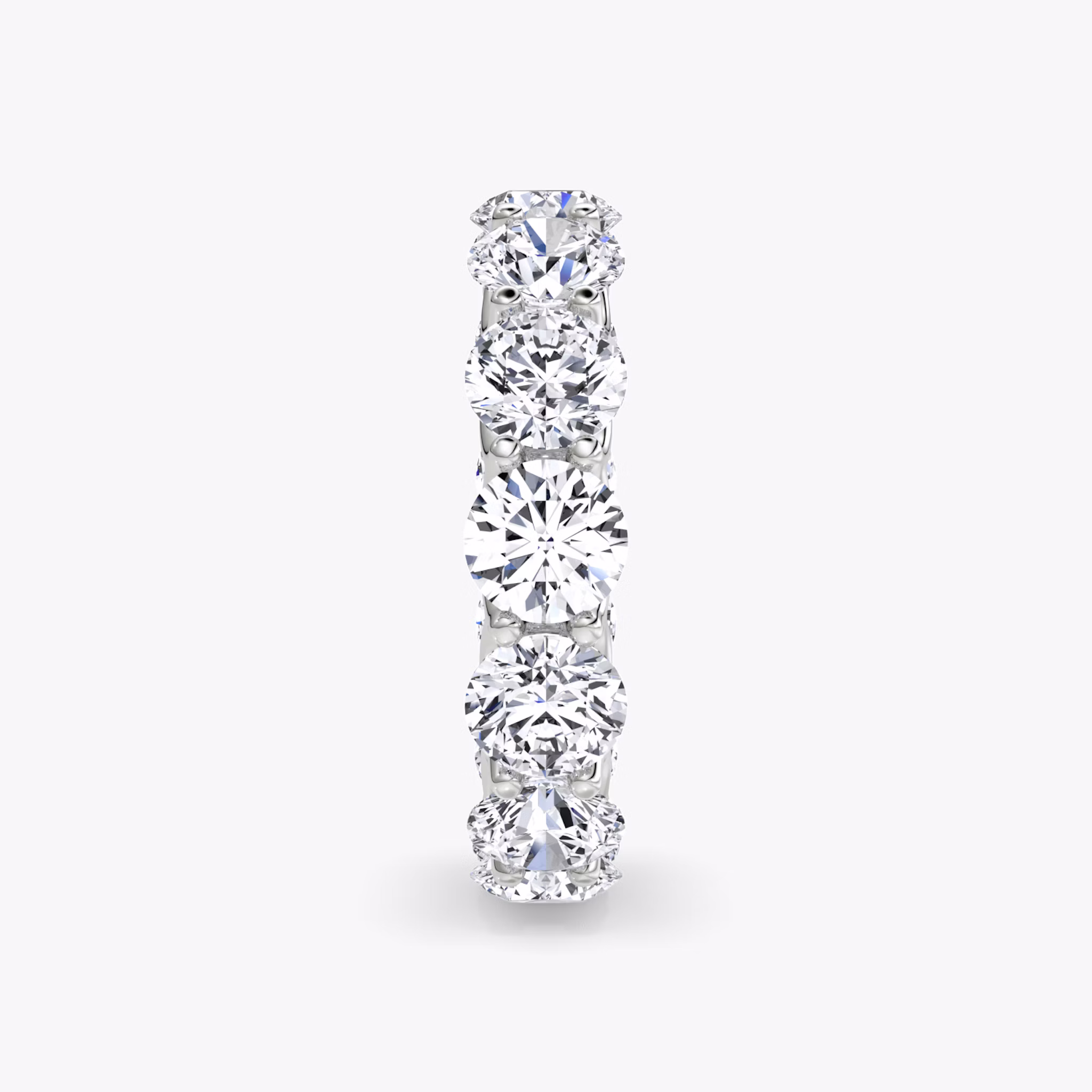 The Eternity Band | Round Brilliant | 18k | White Gold | bandStyle: full | caratWeight: 6.5ct