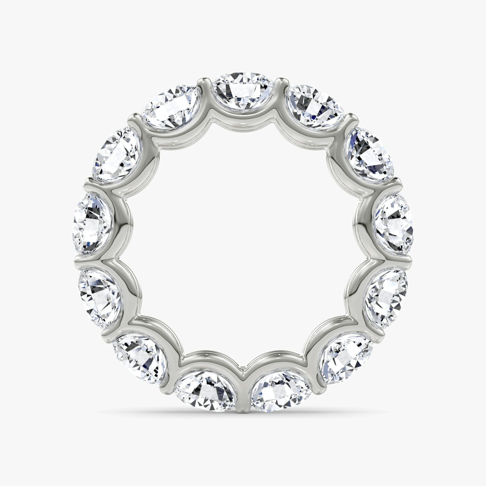 The Eternity Band | Round Brilliant | 18k | White Gold | bandStyle: full | caratWeight: 6.5ct