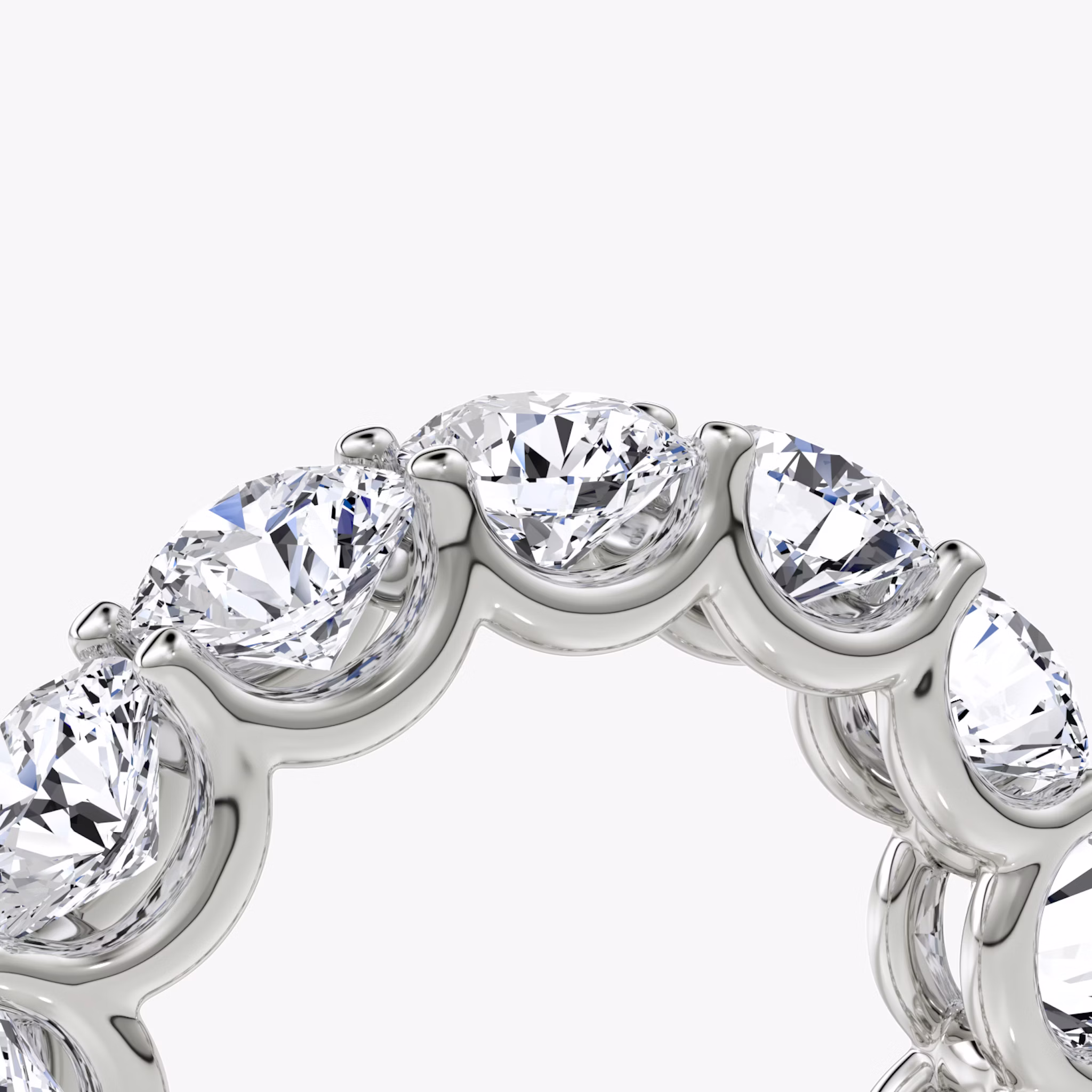 The Eternity Band | Round Brilliant | 18k | White Gold | bandStyle: full | caratWeight: 6.5ct