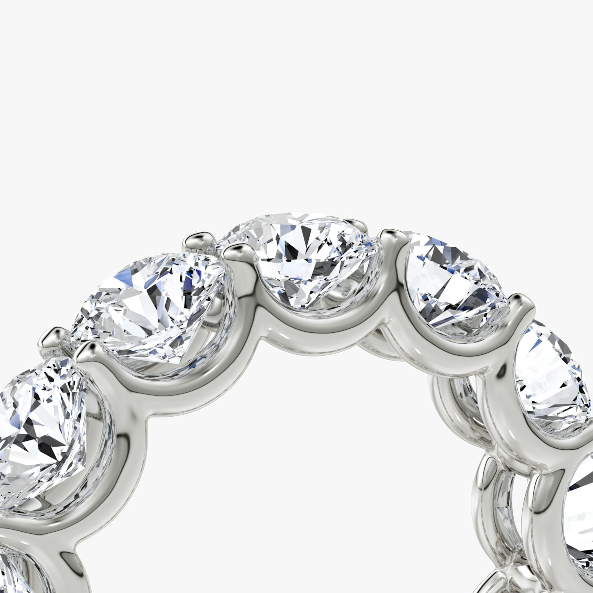 The Eternity Band | Round Brilliant | 18k | White Gold | bandStyle: full | caratWeight: 6.5ct