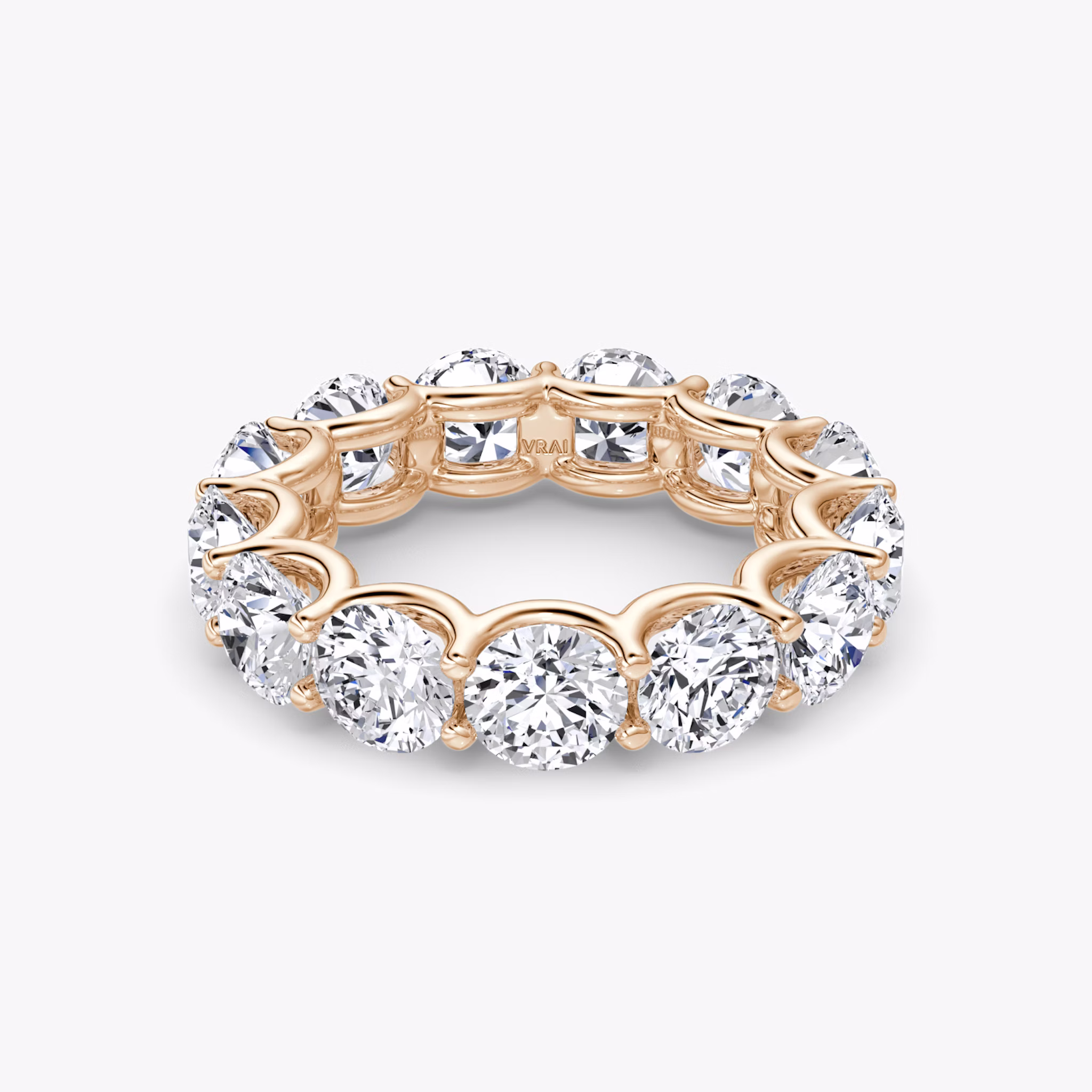 the eternity band round ring rose-gold