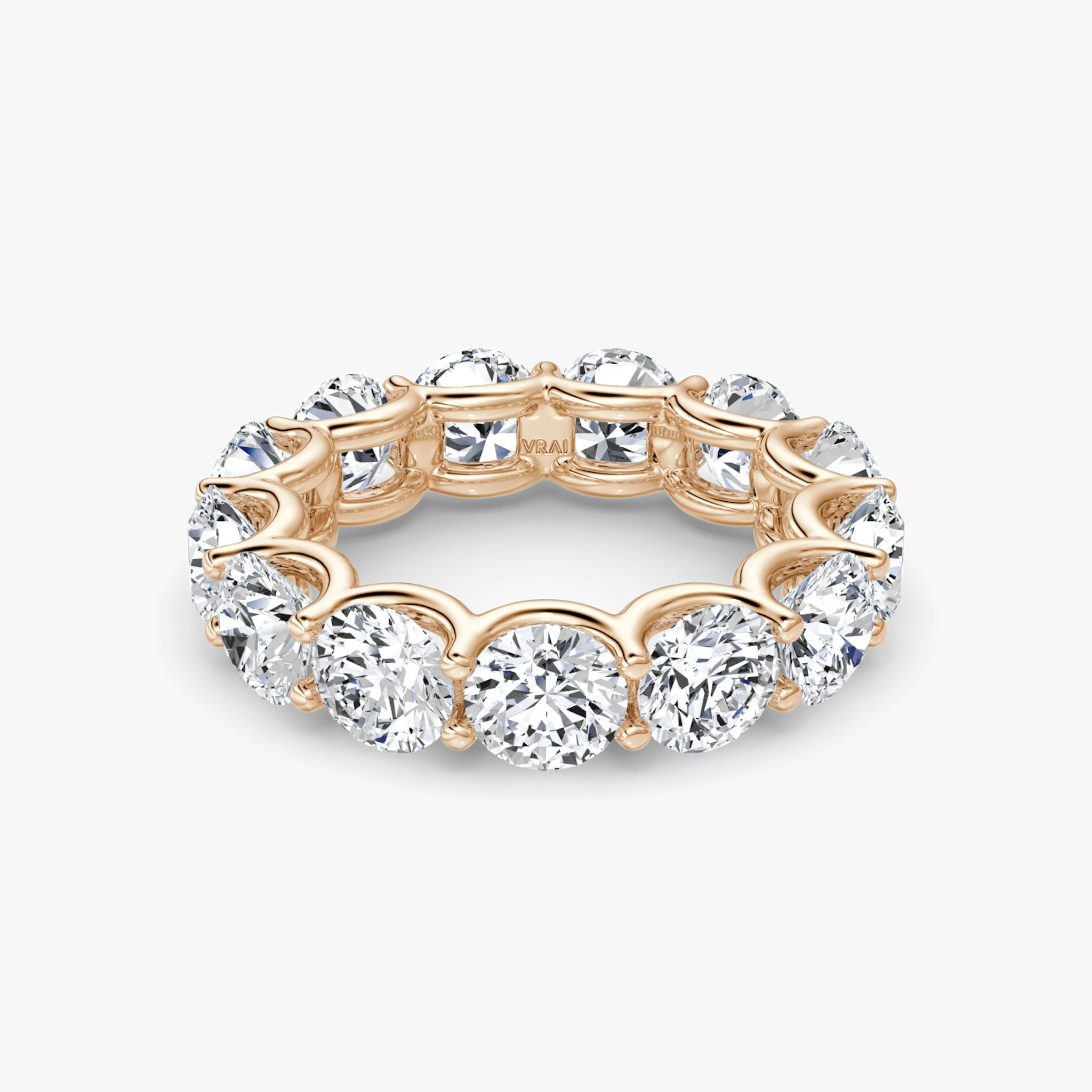 the eternity band round ring rose-gold