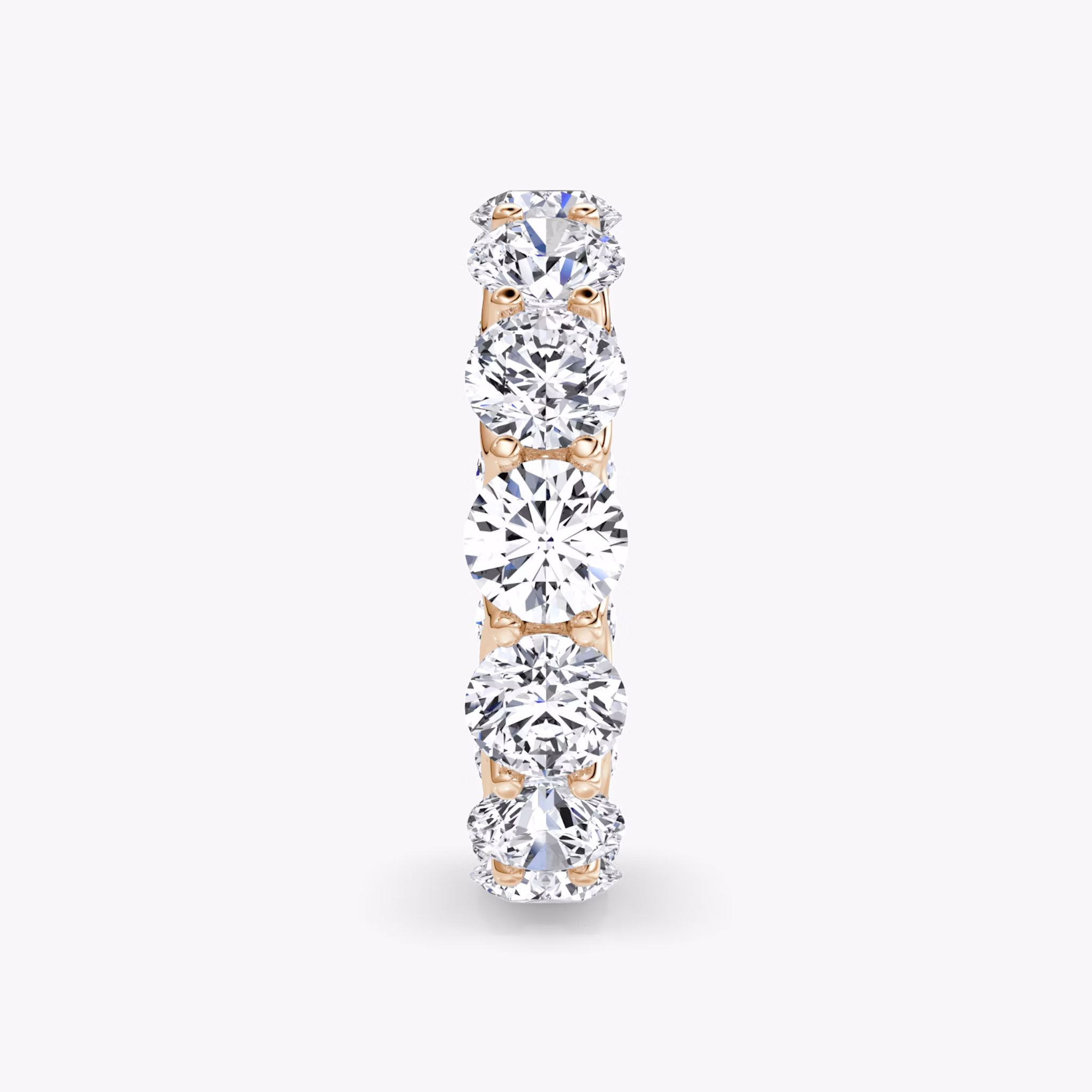 The Eternity Band | Round Brilliant | 14k | Rose Gold | bandStyle: full | caratWeight: 6.5ct