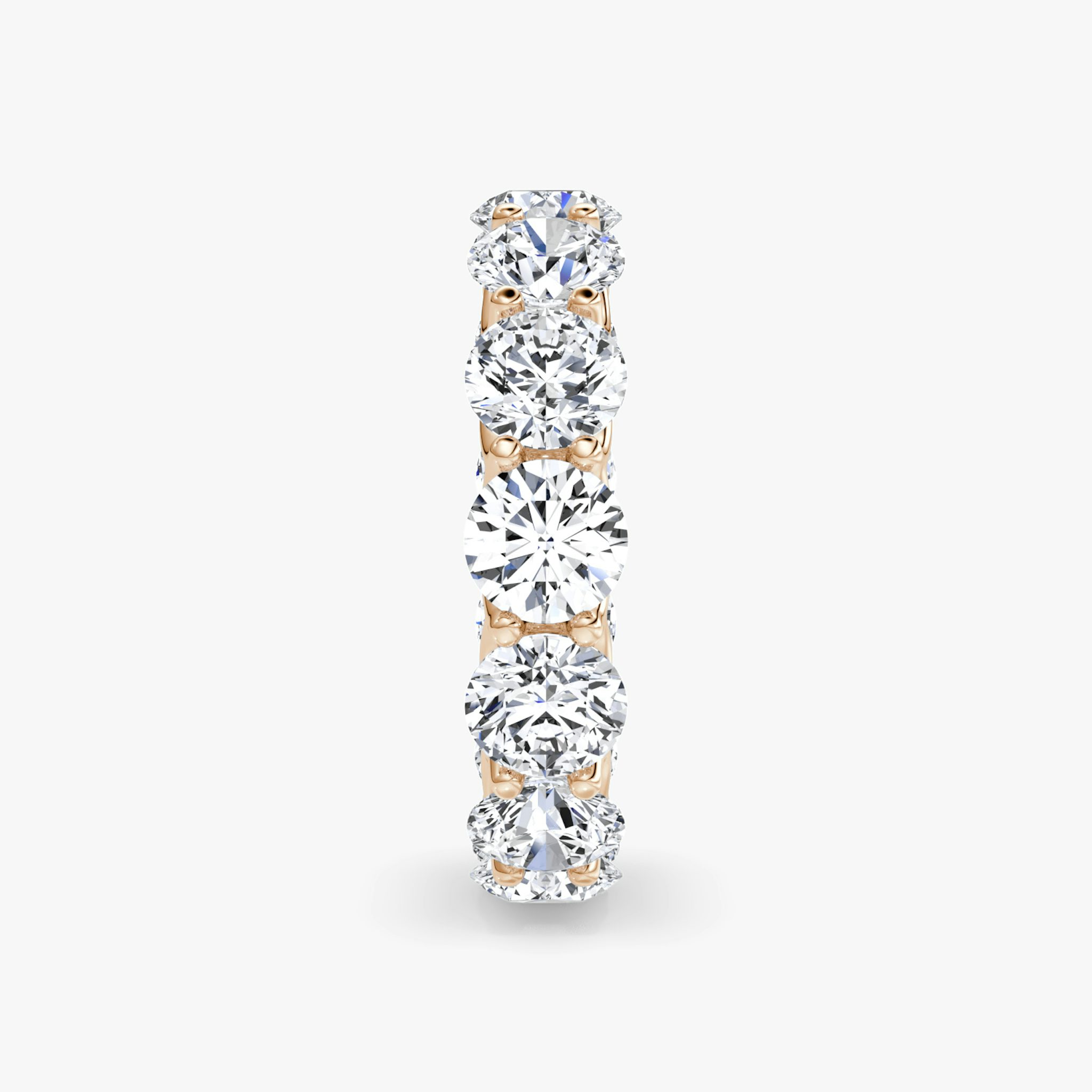 The Eternity Band | Round Brilliant | 14k | Rose Gold | bandStyle: full | caratWeight: 6.5ct