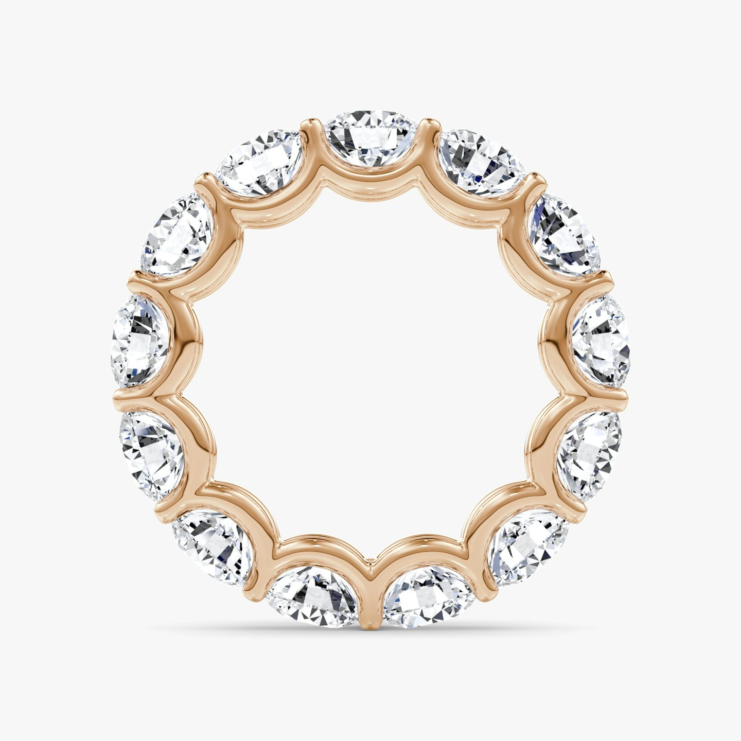 The Eternity Band | Round Brilliant | 14k | Rose Gold | bandStyle: full | caratWeight: 6.5ct