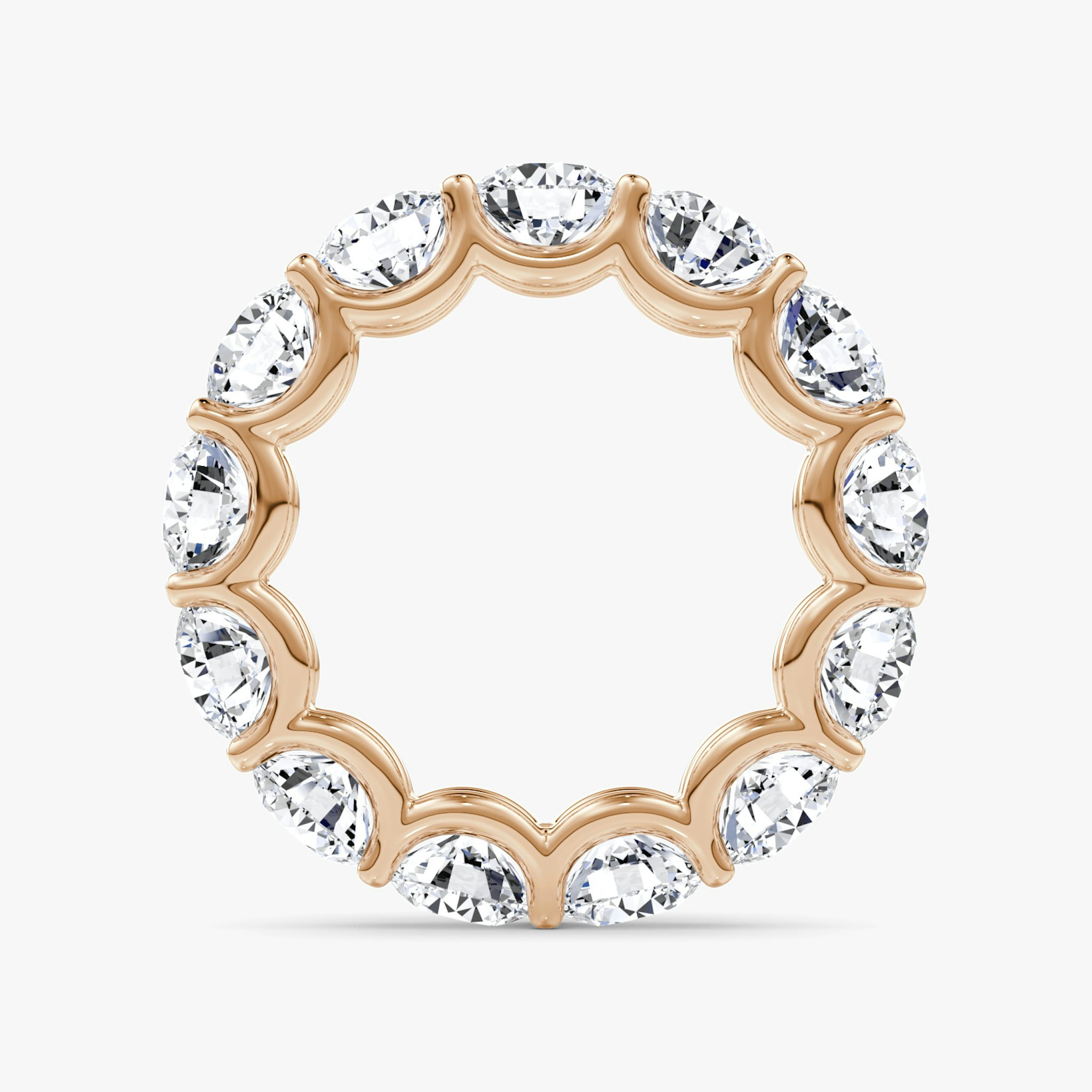 The Eternity Band | Round Brilliant | 14k | Rose Gold | bandStyle: full | caratWeight: 6.5ct