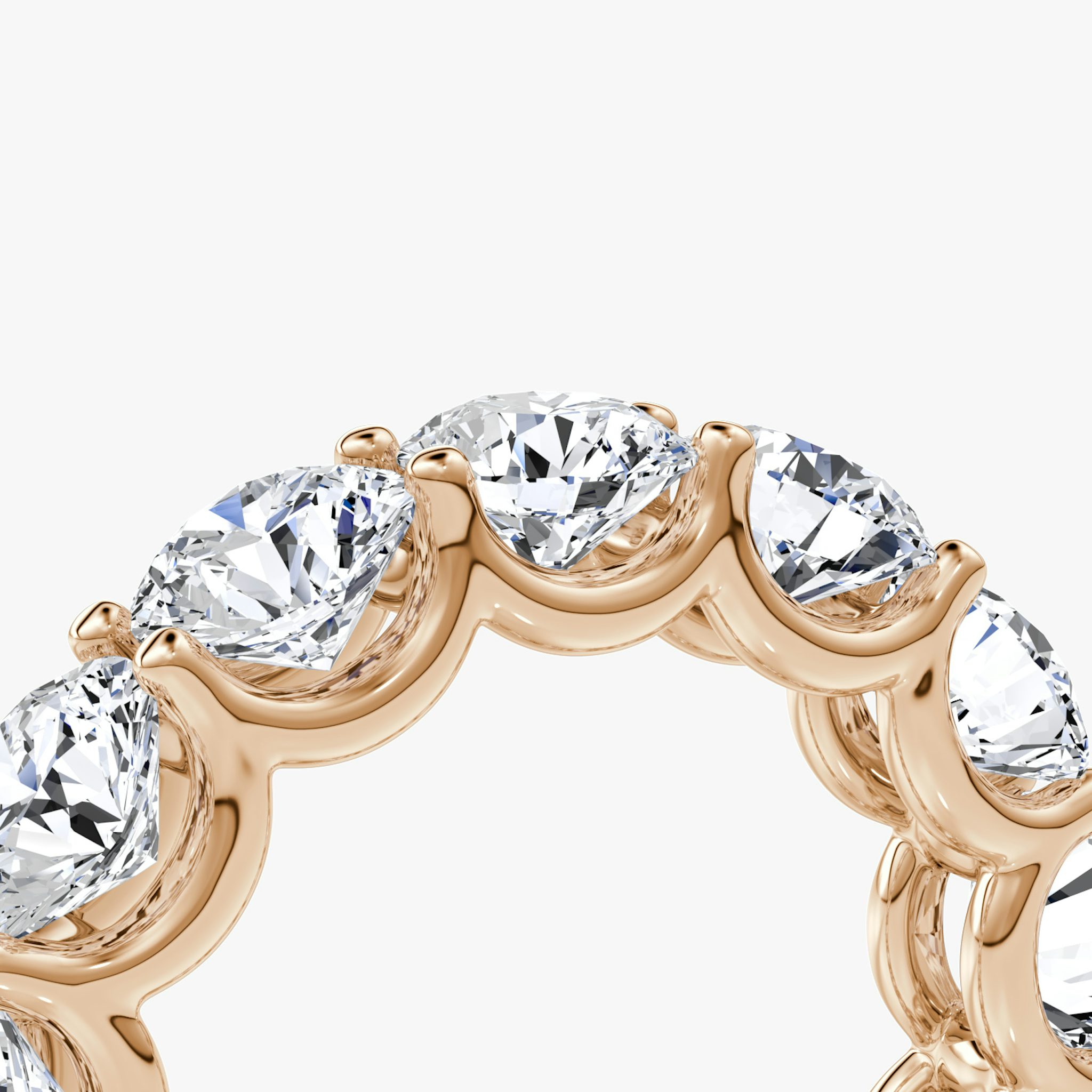 The Eternity Band | Round Brilliant | 14k | Rose Gold | bandStyle: full | caratWeight: 6.5ct