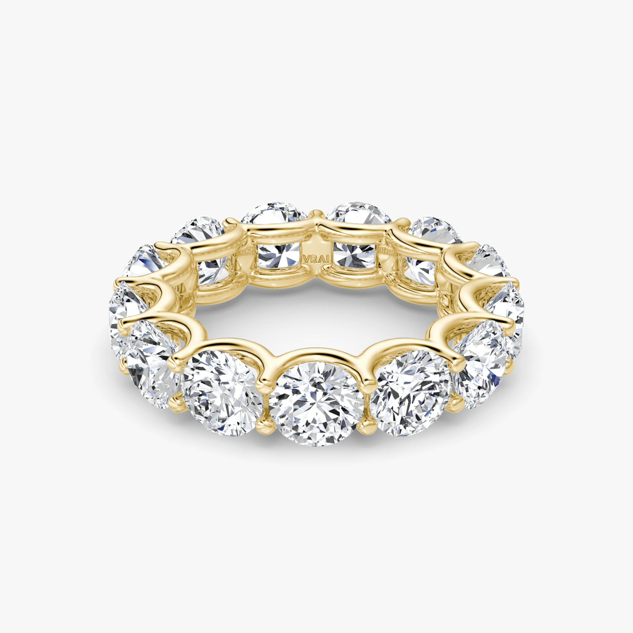 The Eternity Band | Round Brilliant | 18k | Yellow Gold | bandStyle: full | caratWeight: 6.5ct