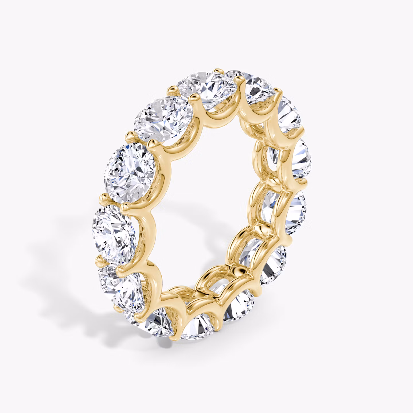 The Eternity Band | Round Brilliant | 18k | Yellow Gold | bandStyle: full | caratWeight: 6.5ct