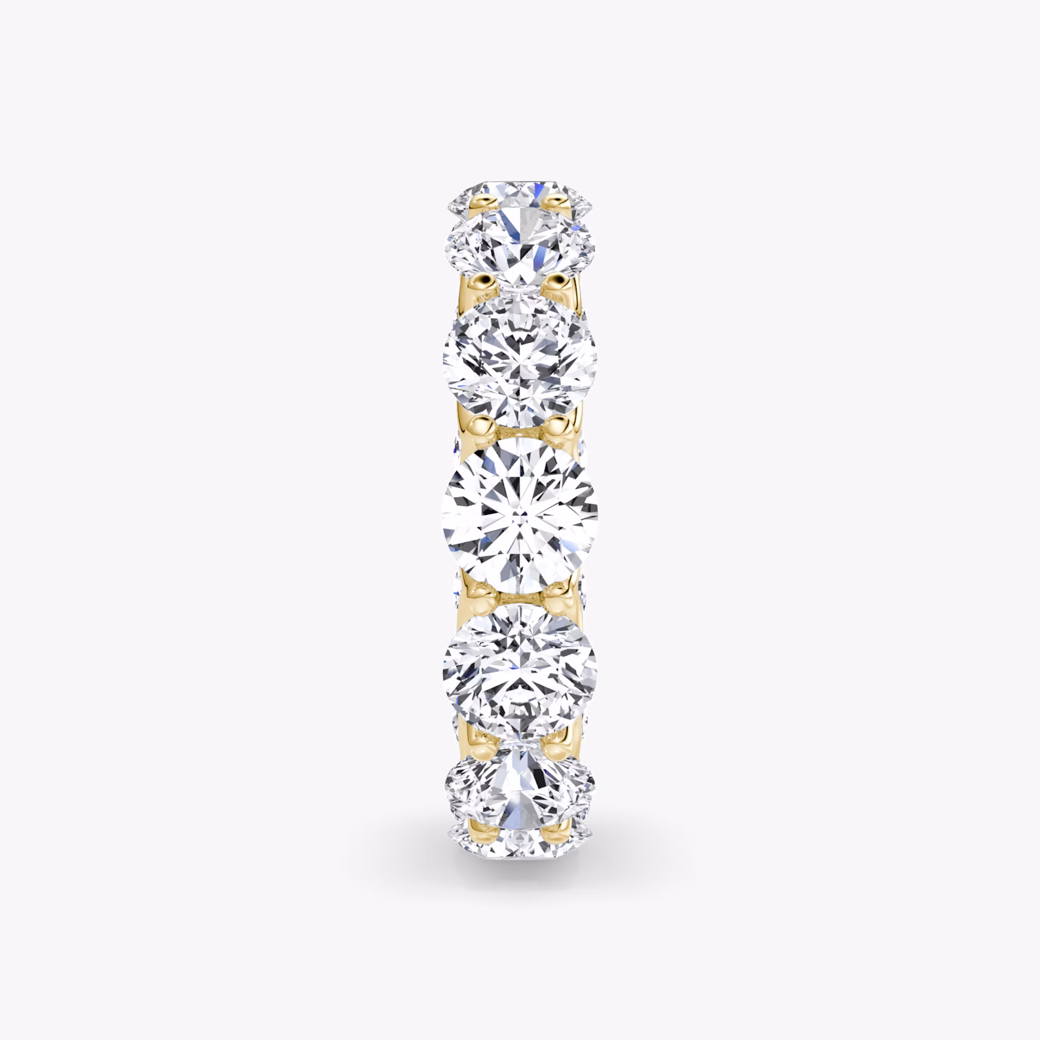 The Eternity Band | Round Brilliant | 18k | Yellow Gold | bandStyle: full | caratWeight: 6.5ct
