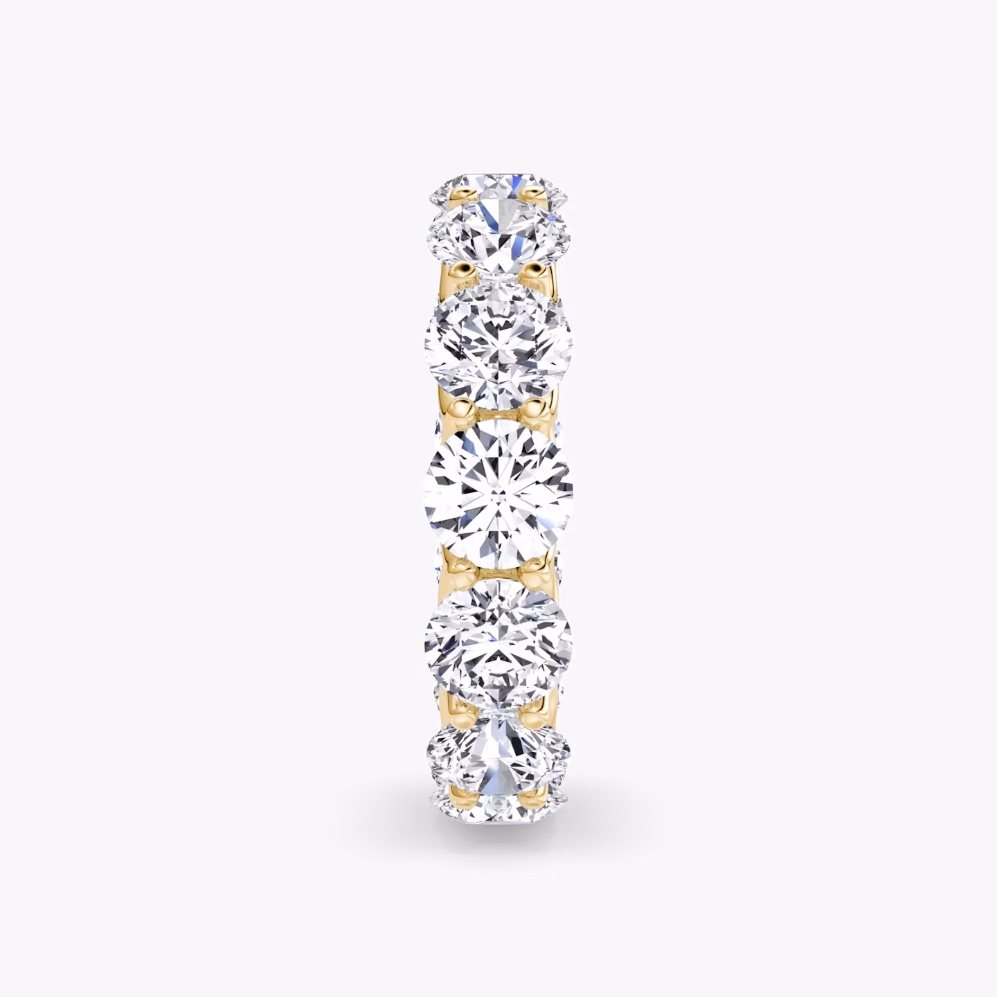 The Eternity Band | Round Brilliant | 18k | Yellow Gold | bandStyle: full | caratWeight: 6.5ct