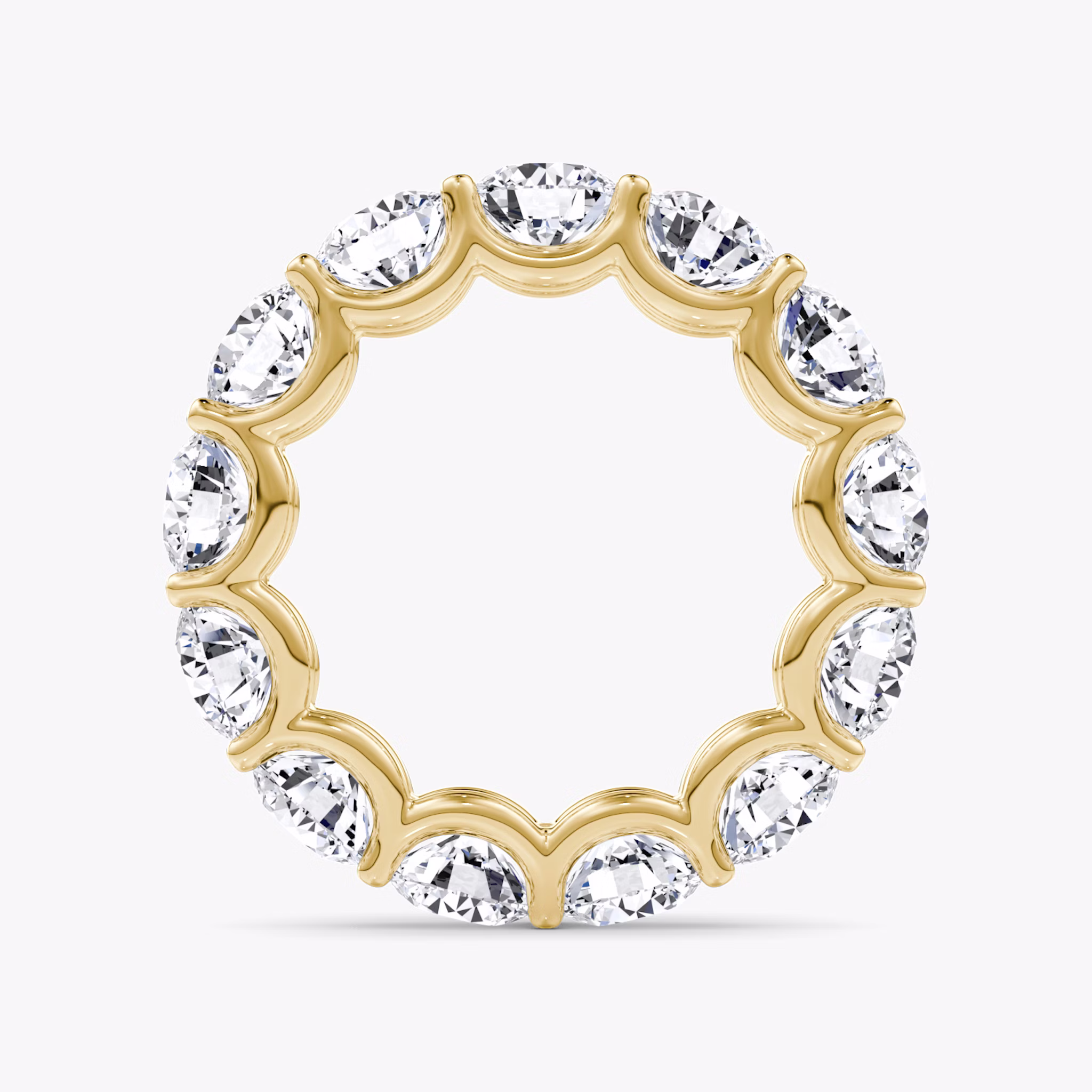 The Eternity Band | Round Brilliant | 18k | Yellow Gold | bandStyle: full | caratWeight: 6.5ct