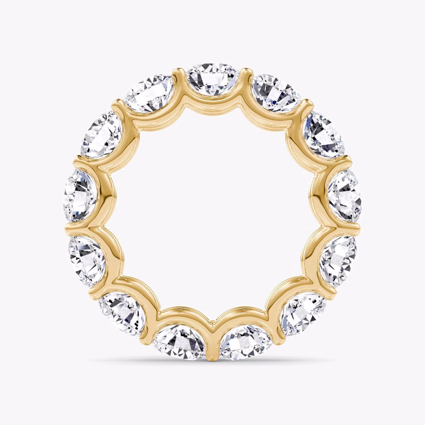 The Eternity Band | Round Brilliant | 18k | Yellow Gold | bandStyle: full | caratWeight: 6.5ct