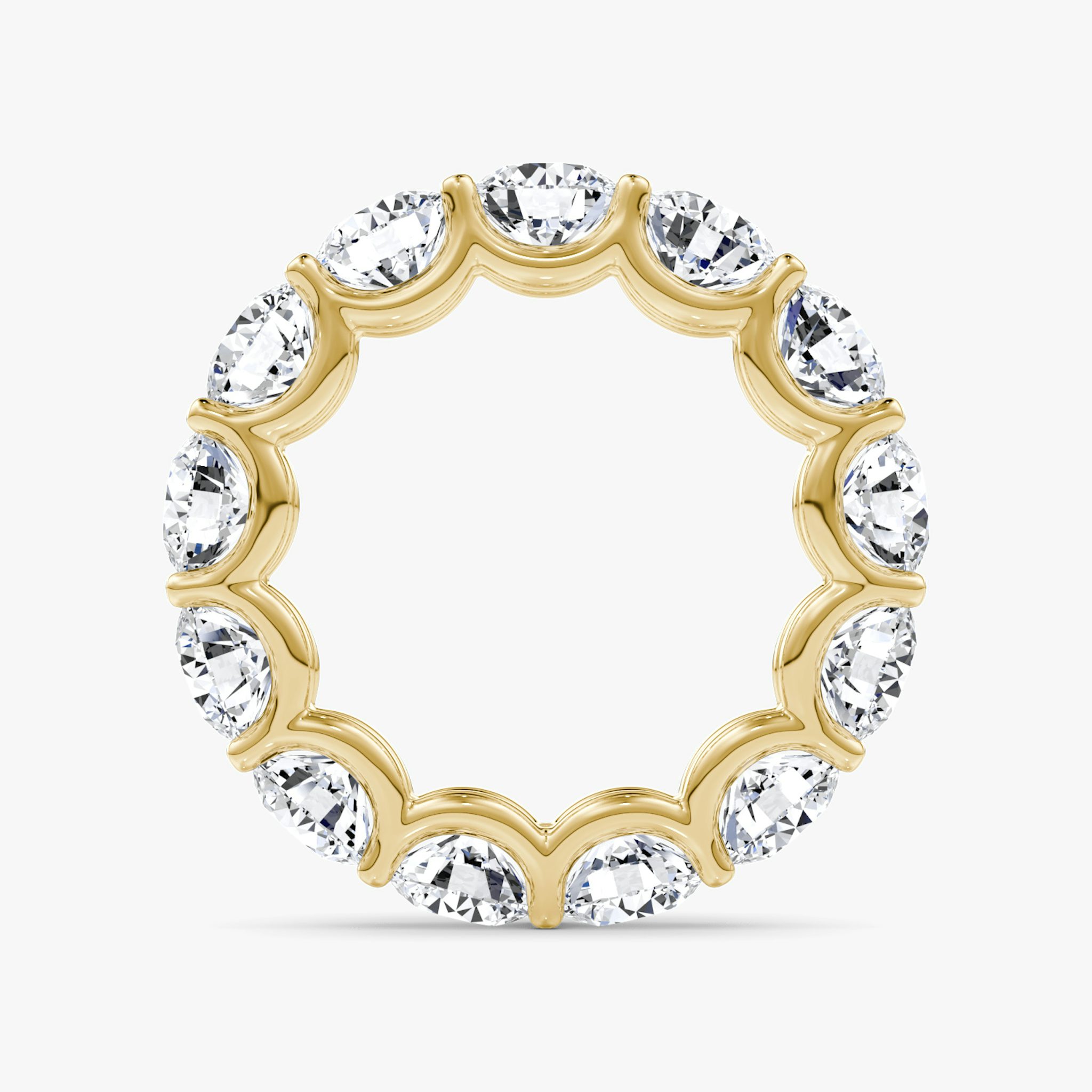 The Eternity Band | Round Brilliant | 18k | Yellow Gold | bandStyle: full | caratWeight: 6.5ct