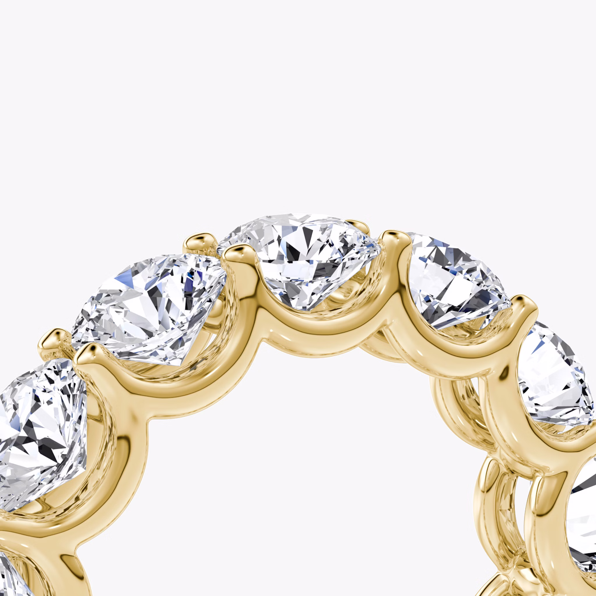 The Eternity Band | Round Brilliant | 18k | Yellow Gold | bandStyle: full | caratWeight: 6.5ct