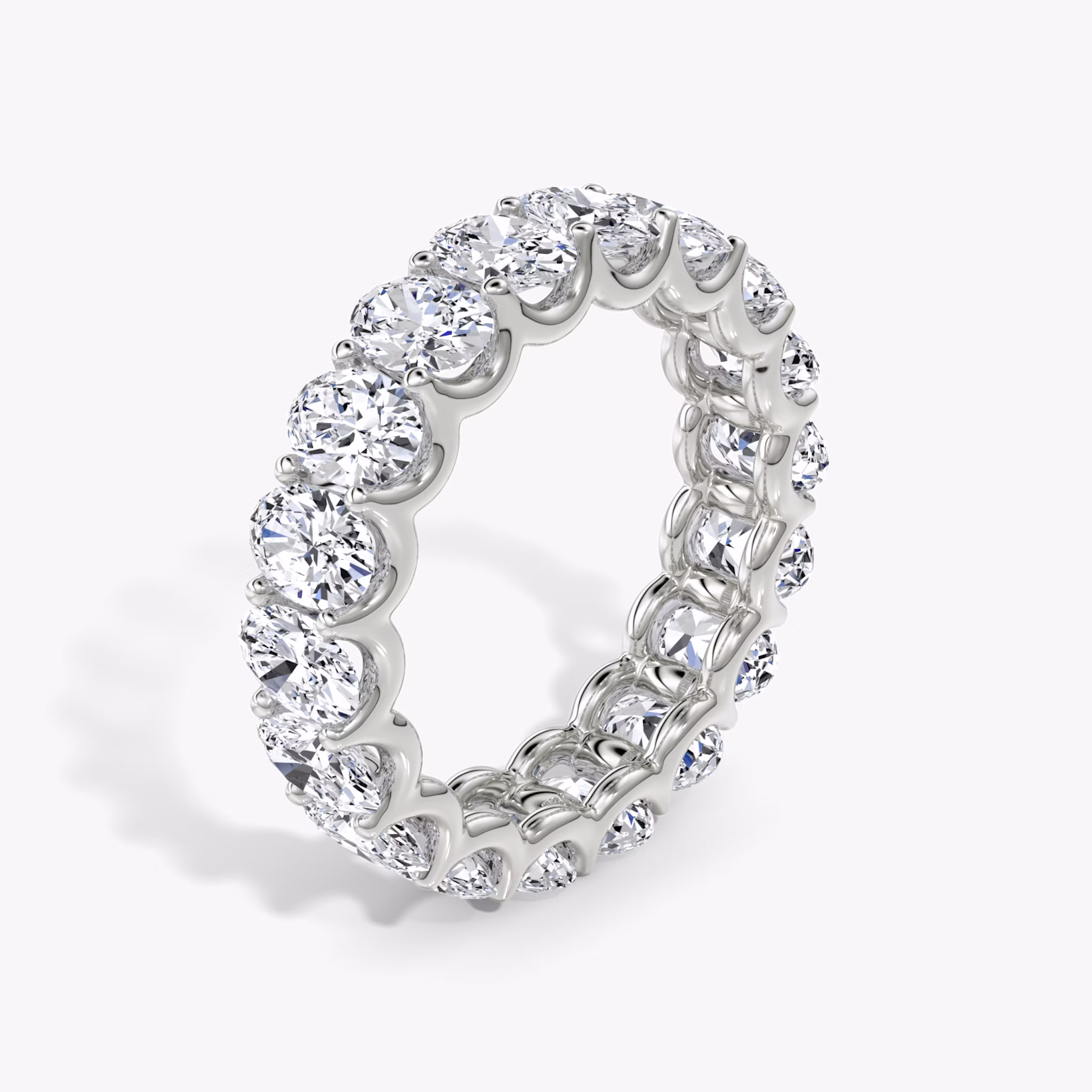 The Eternity Band | Oval | 18k | White Gold | bandStyle: full | caratWeight: 4.5ct