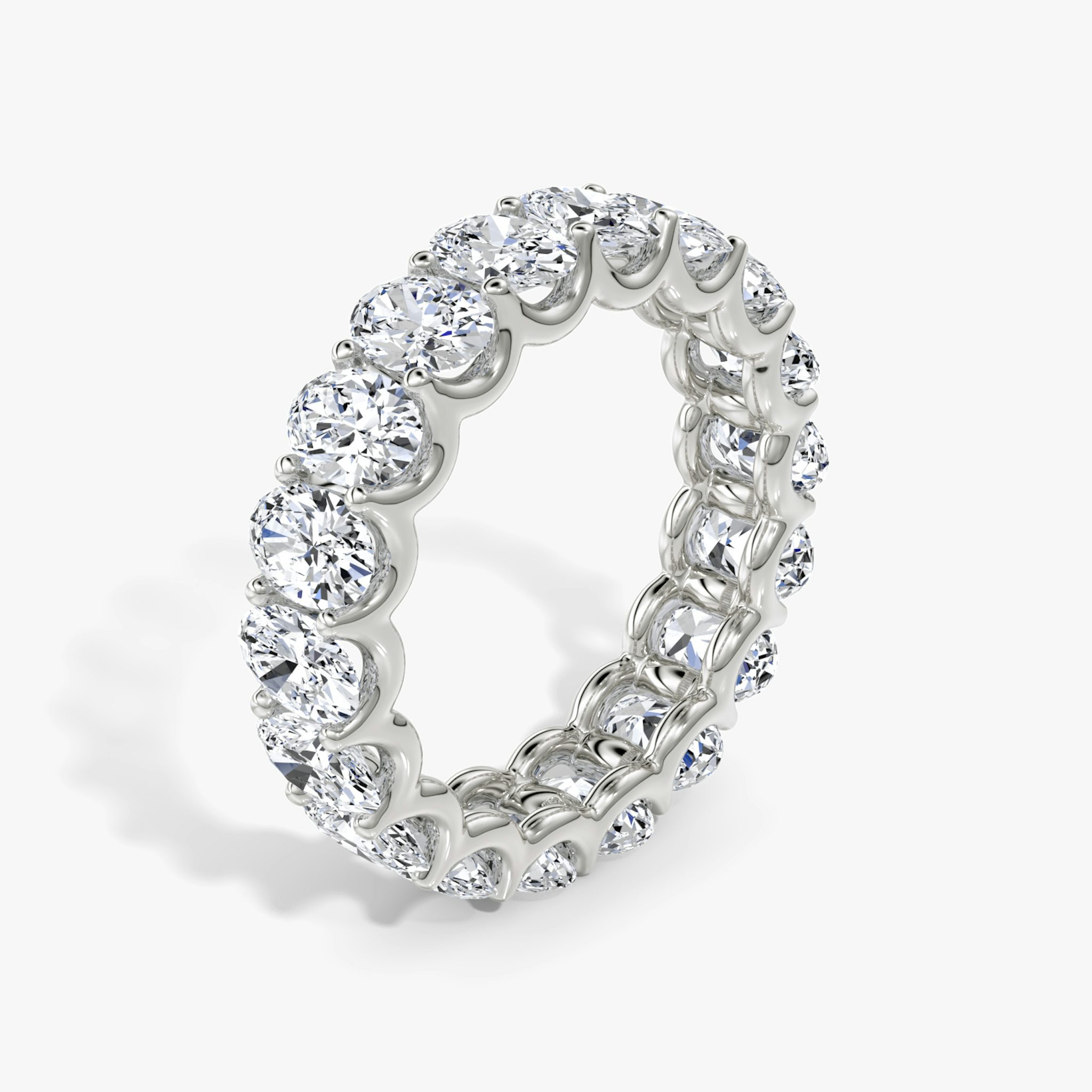 The Eternity Band | Oval | 18k | White Gold | bandStyle: full | caratWeight: 4.5ct