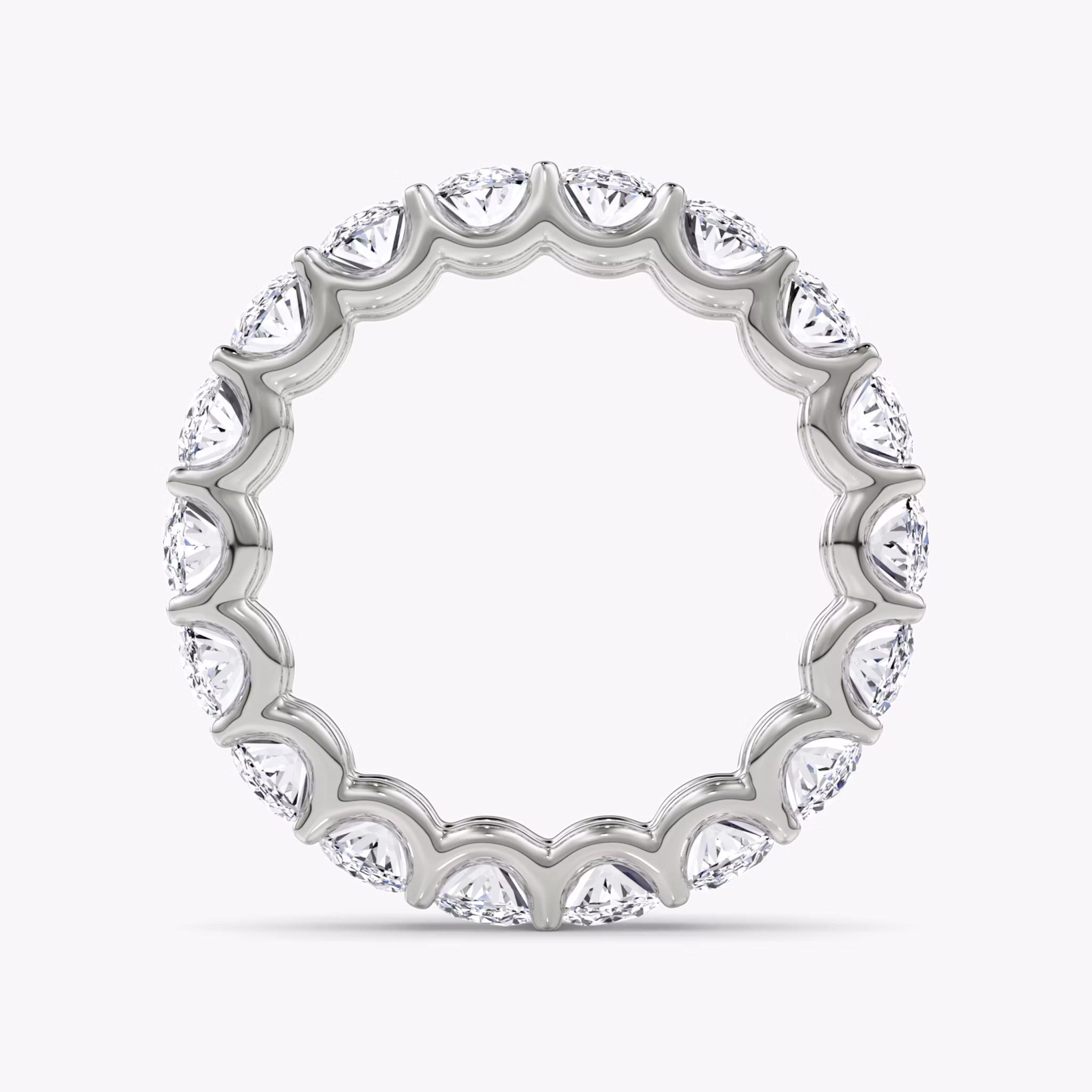 The Eternity Band | Oval | 18k | White Gold | bandStyle: full | caratWeight: 4.5ct