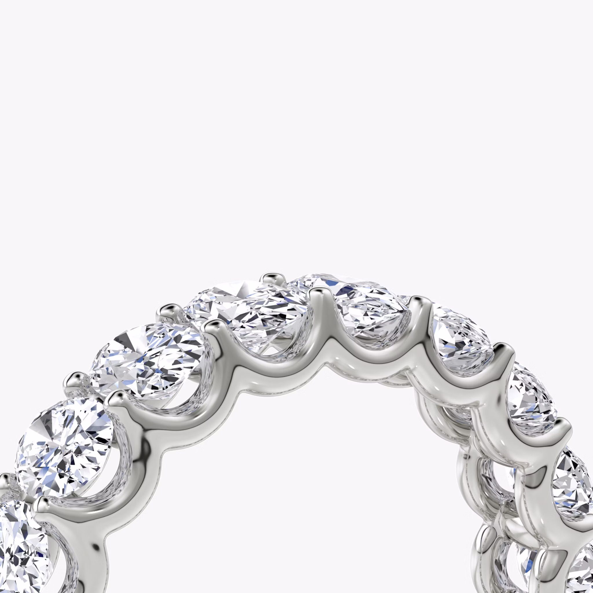 The Eternity Band | Oval | 18k | White Gold | bandStyle: full | caratWeight: 4.5ct