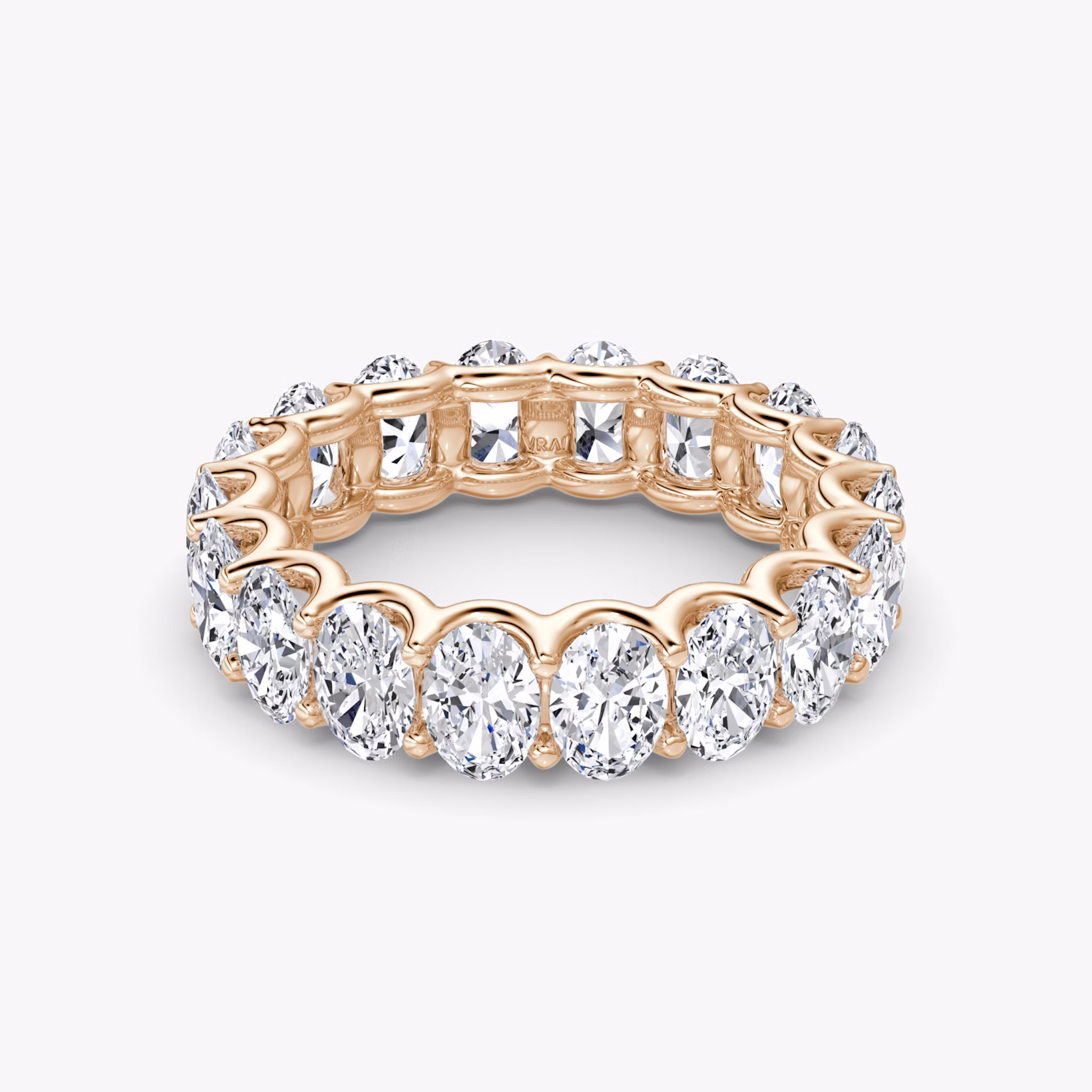 The Eternity Band | Oval | 14k | Rose Gold | bandStyle: full | caratWeight: 4.5ct